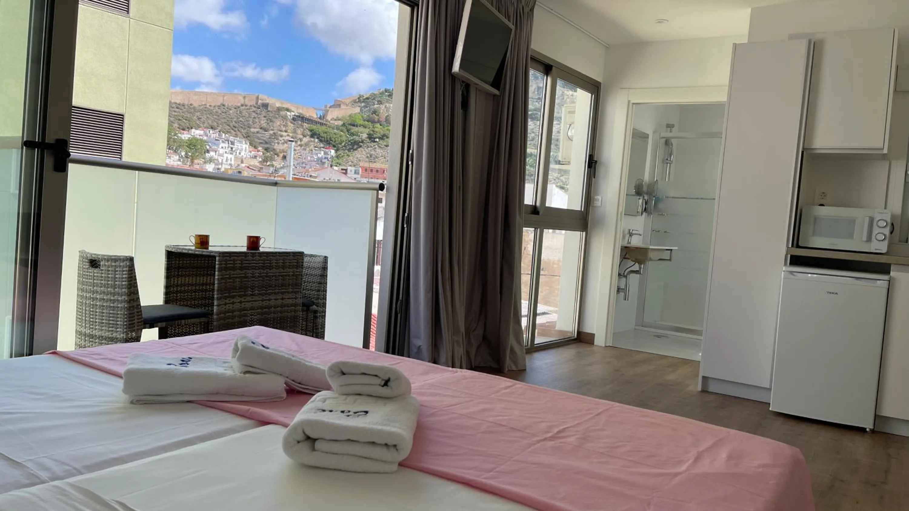 Natural landscape, Bed in Apartamentos Boni