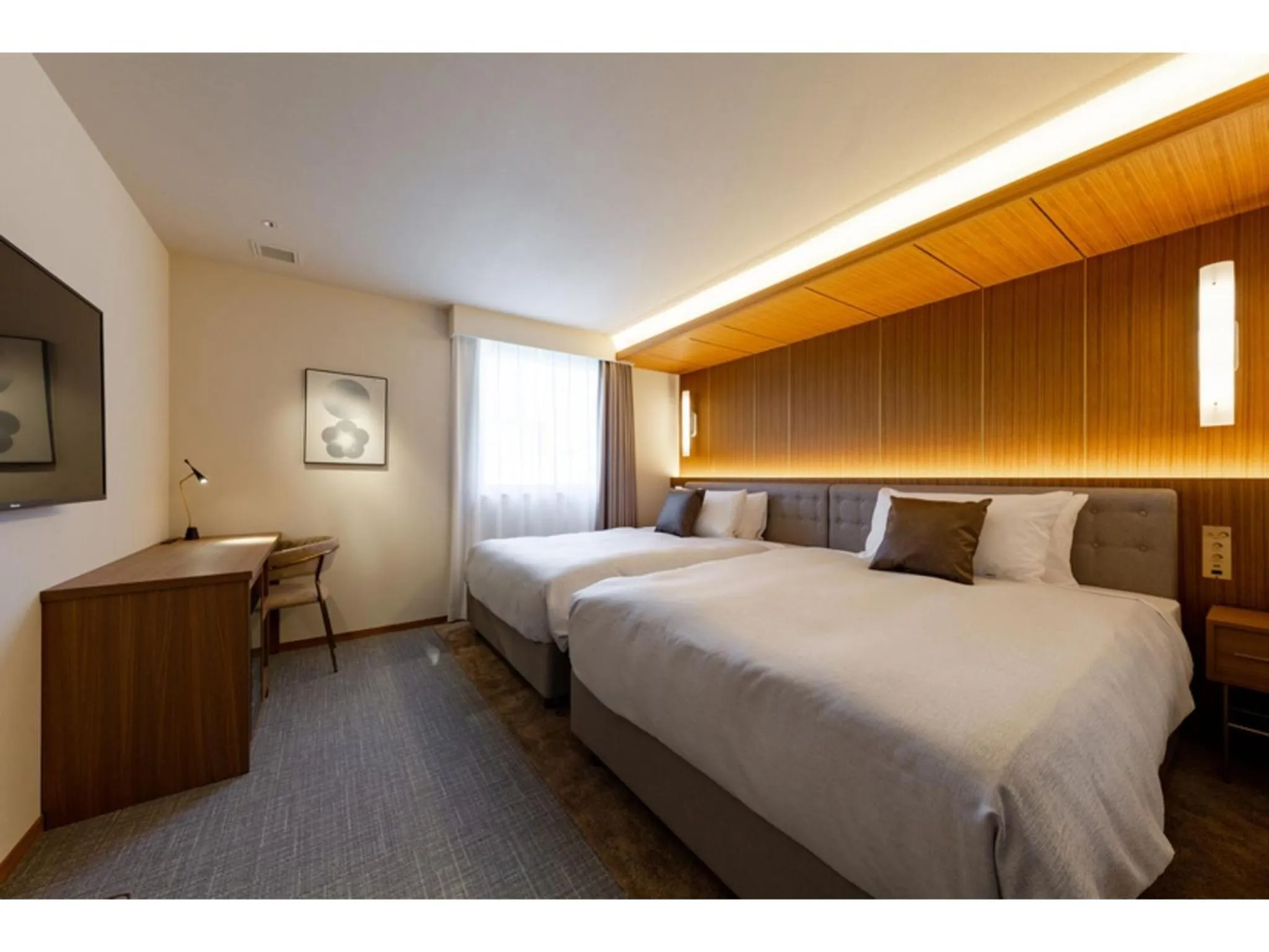 Bed in The OneFive Terrace Fukuoka - Vacation STAY 33431v