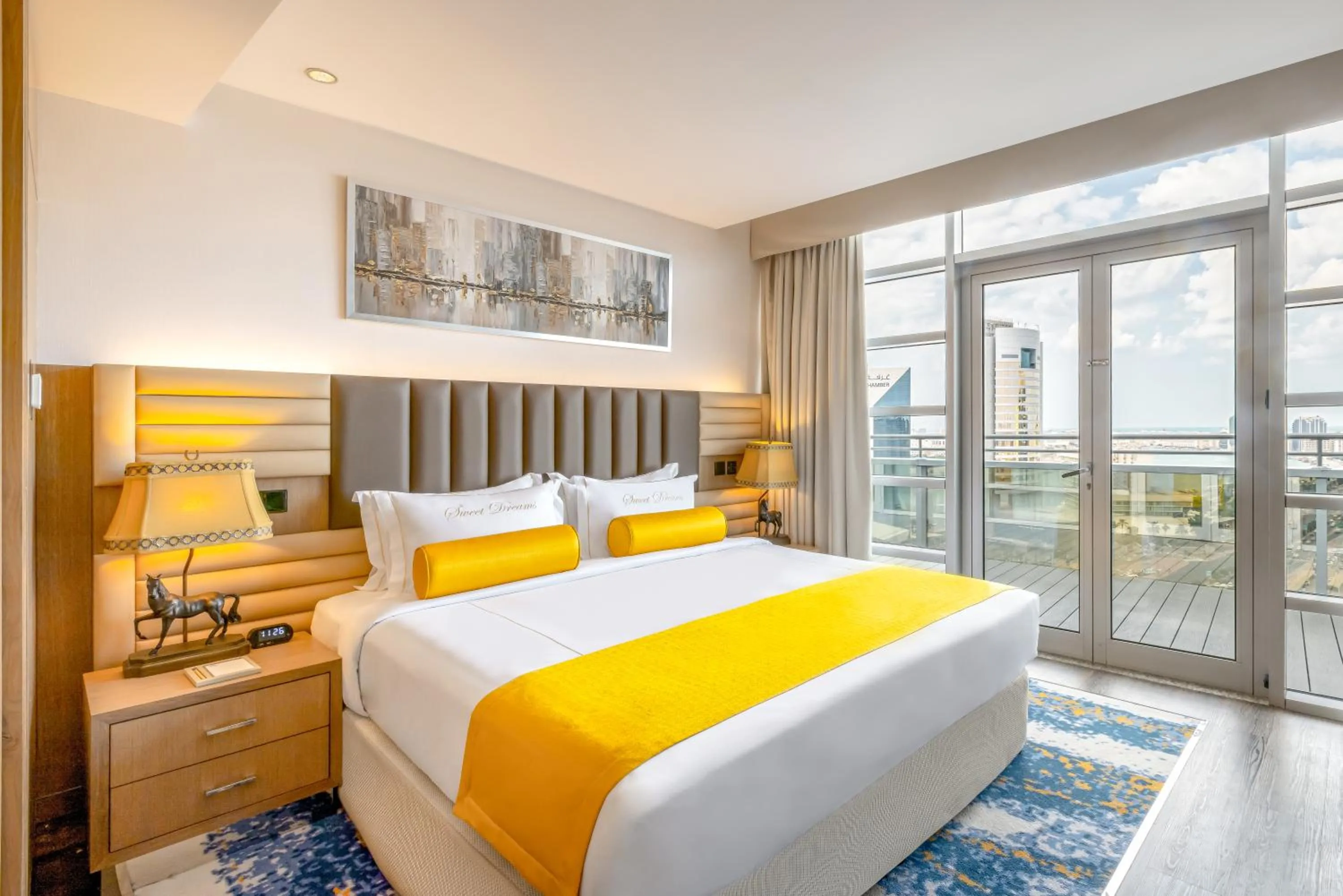 Bed in Golden Sands Boutique Hotel-Dubai Creek