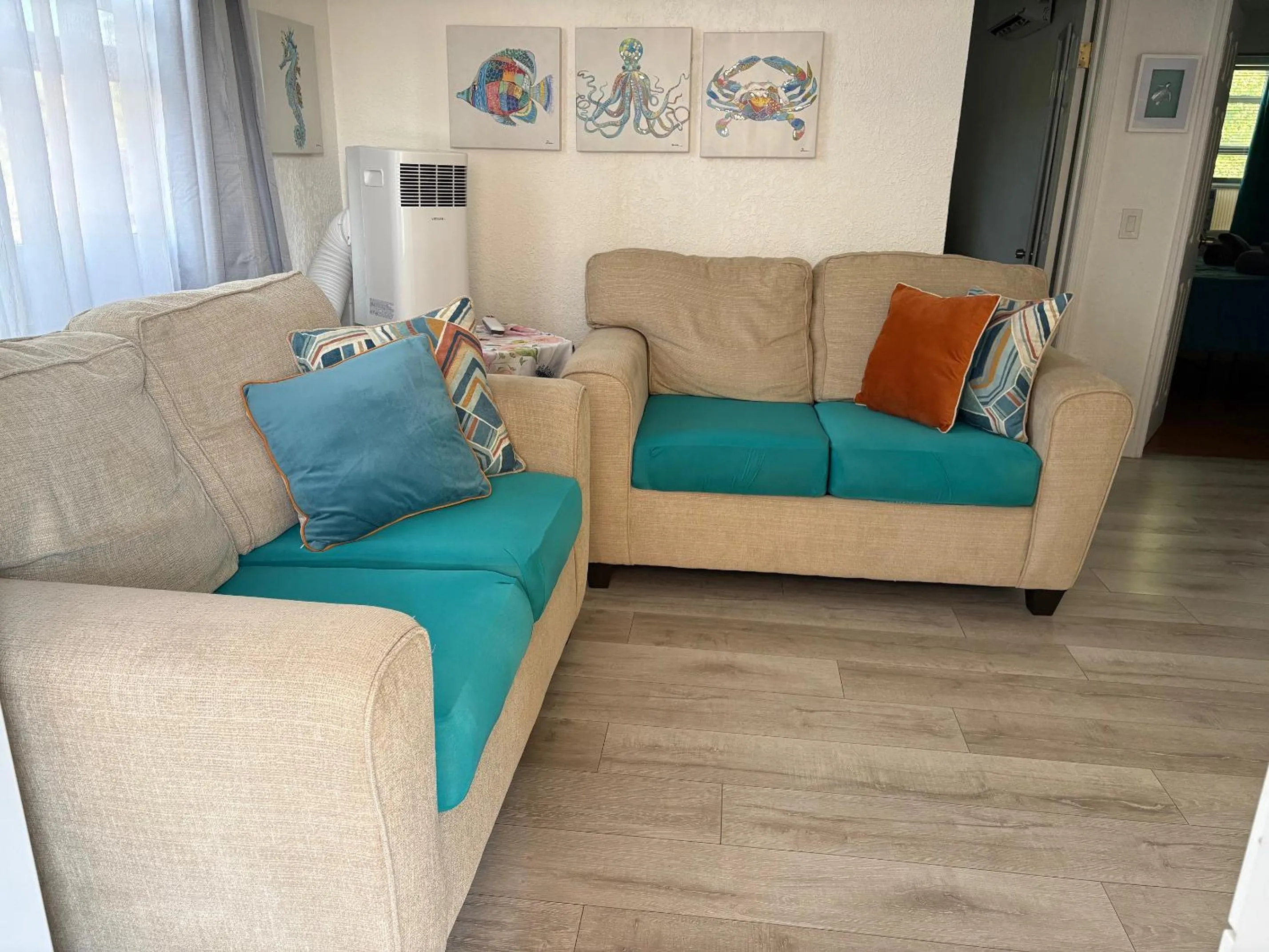 Living room in Mermaid's Lighthouse