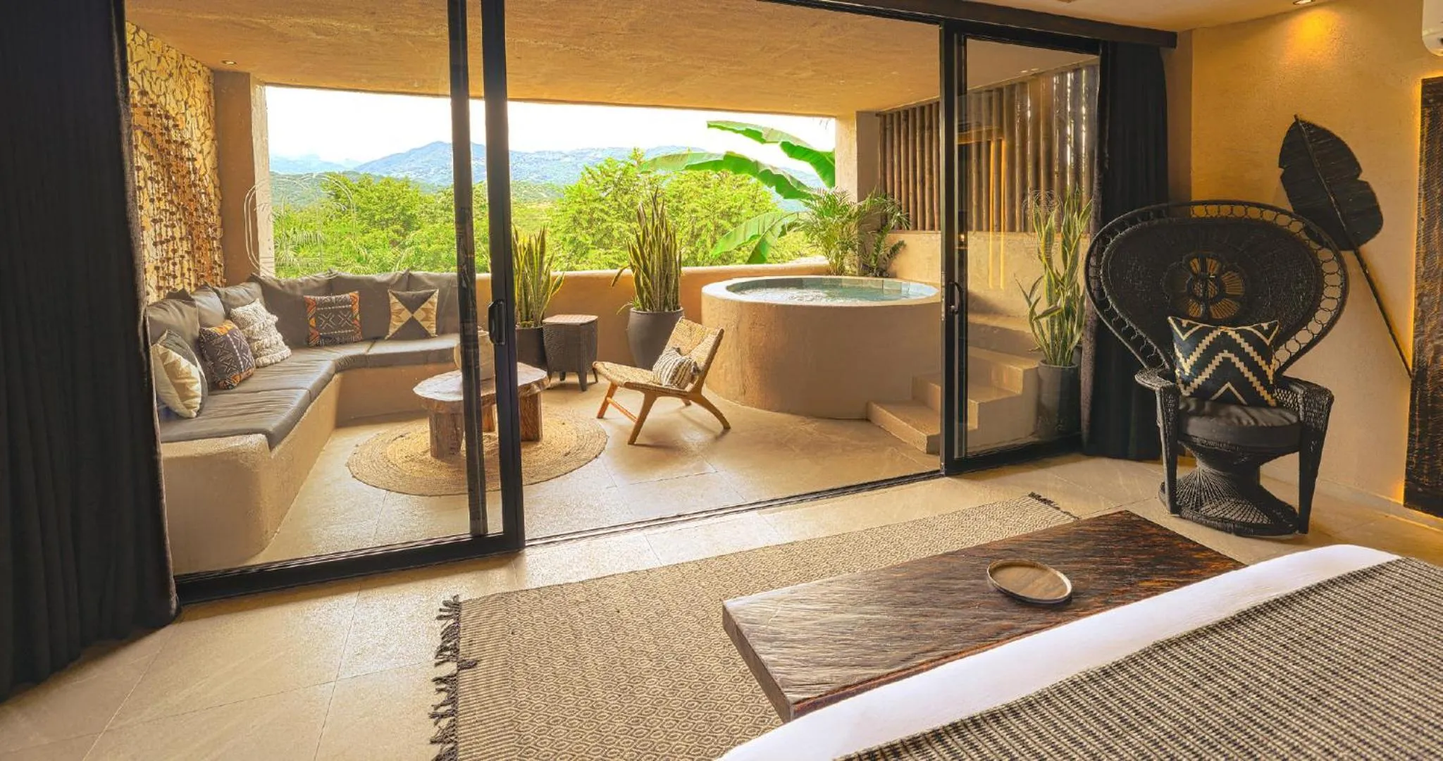 View (from property/room), Bed in Hotel Casa Candela