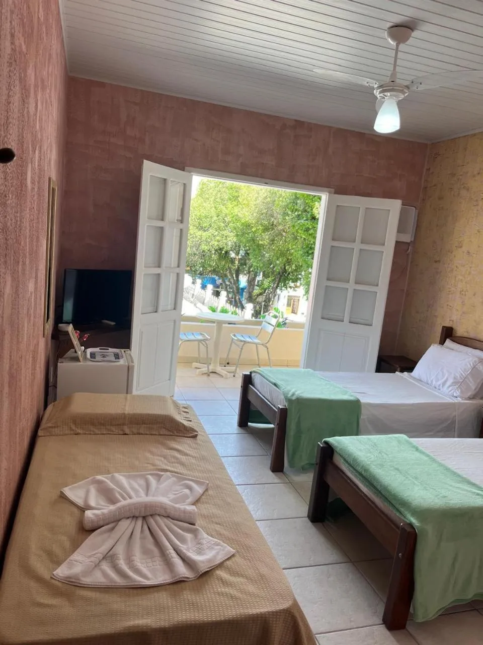 Bed in Pousada Canavieiras Frederic