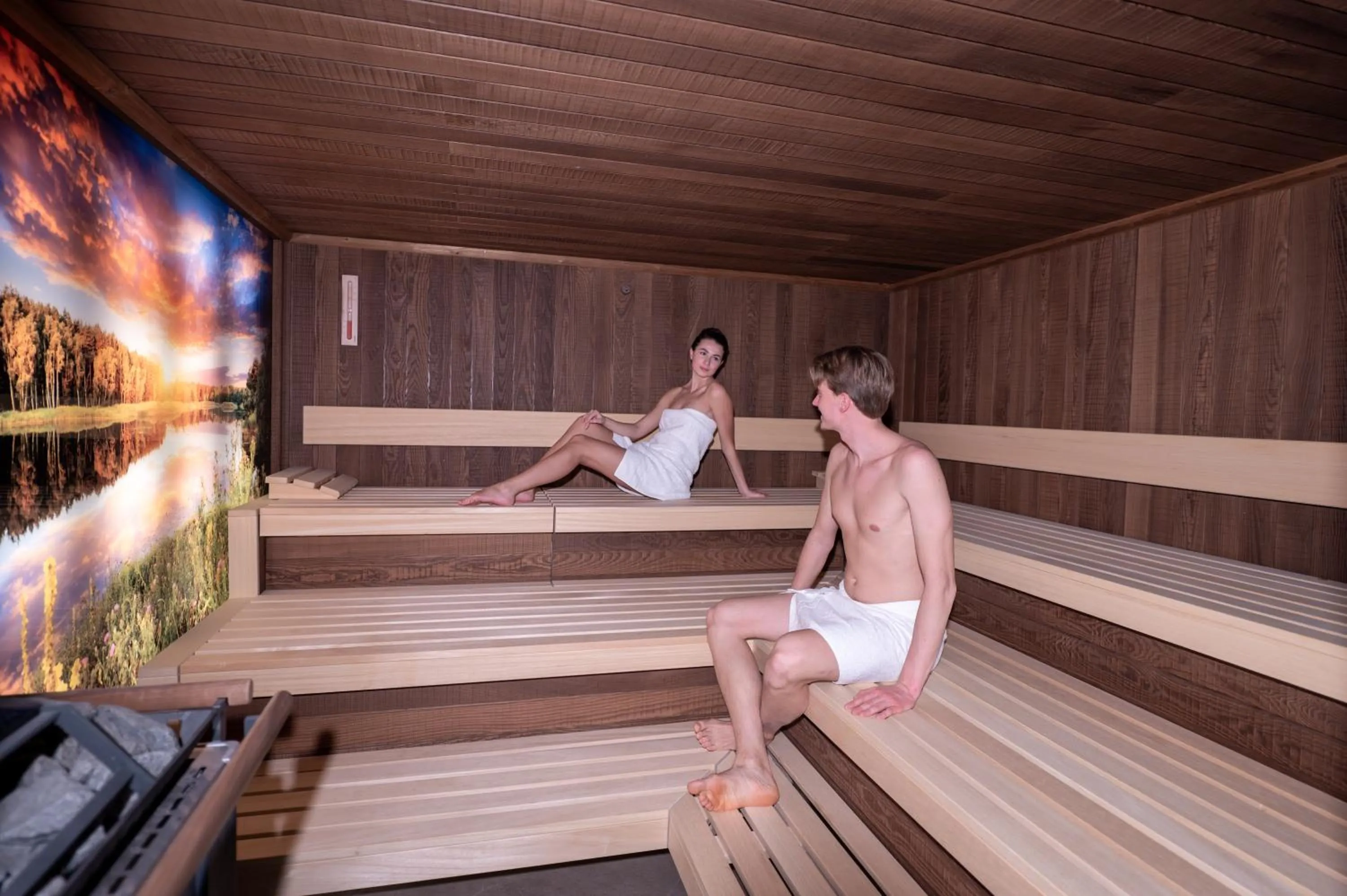 Sauna in Bio Thermalhotel Falkenhof