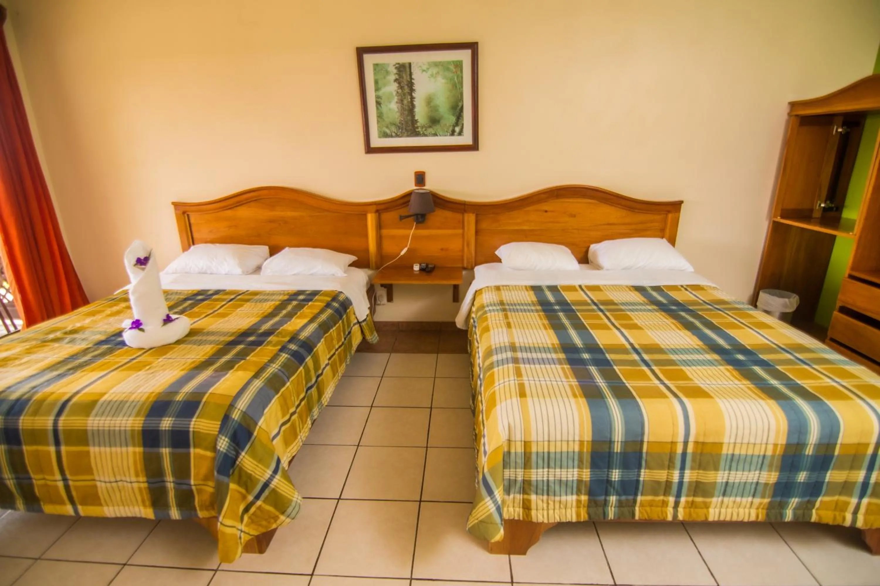 Bed in Hotel Lavas Tacotal