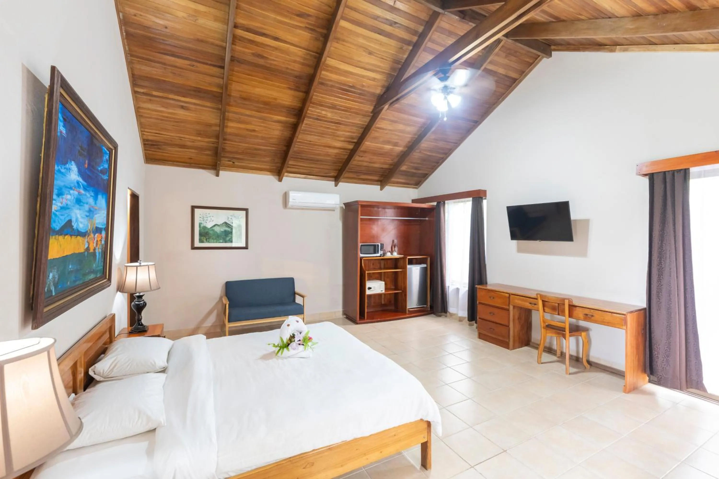 Bed in Hotel Lavas Tacotal