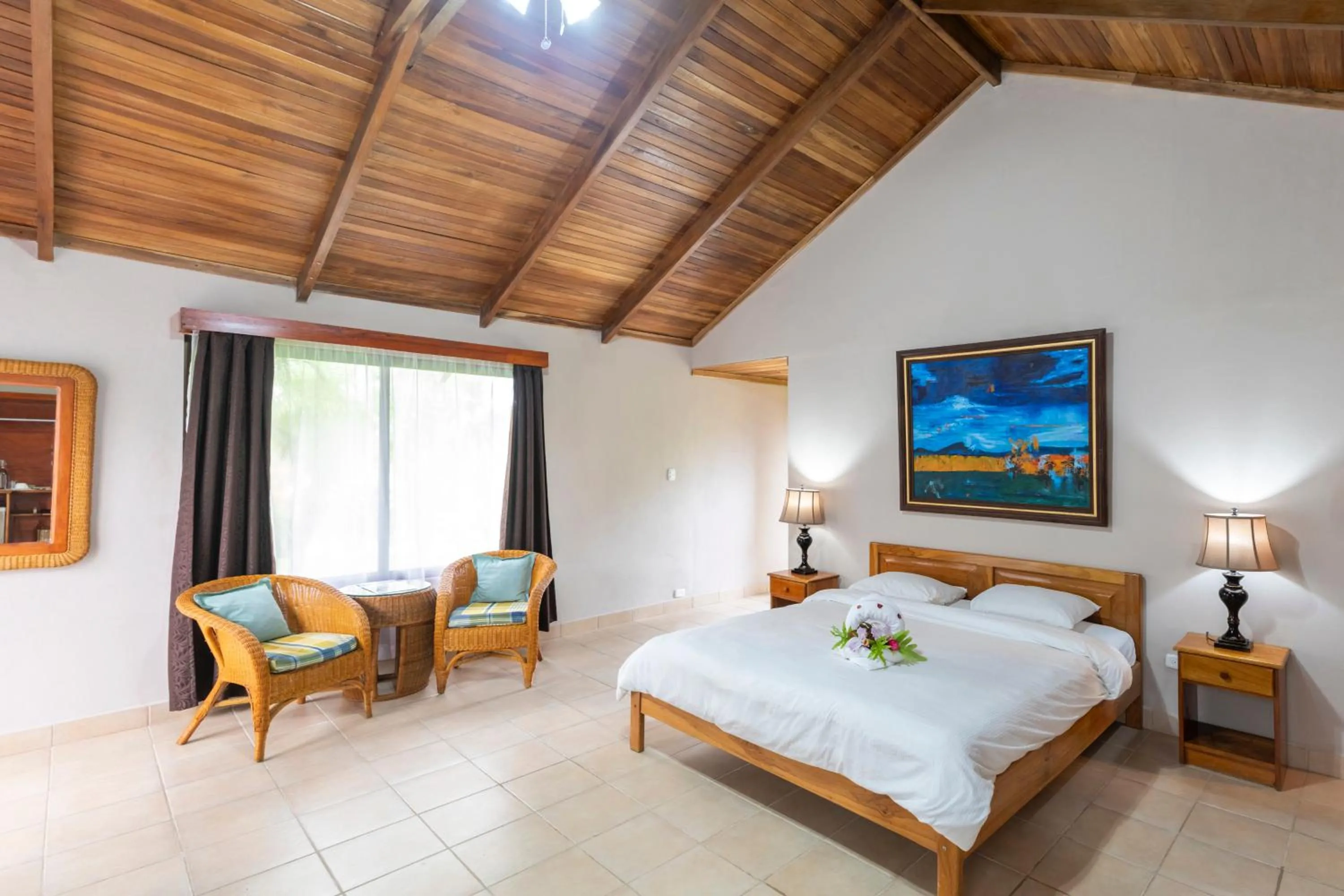 Bed in Hotel Lavas Tacotal