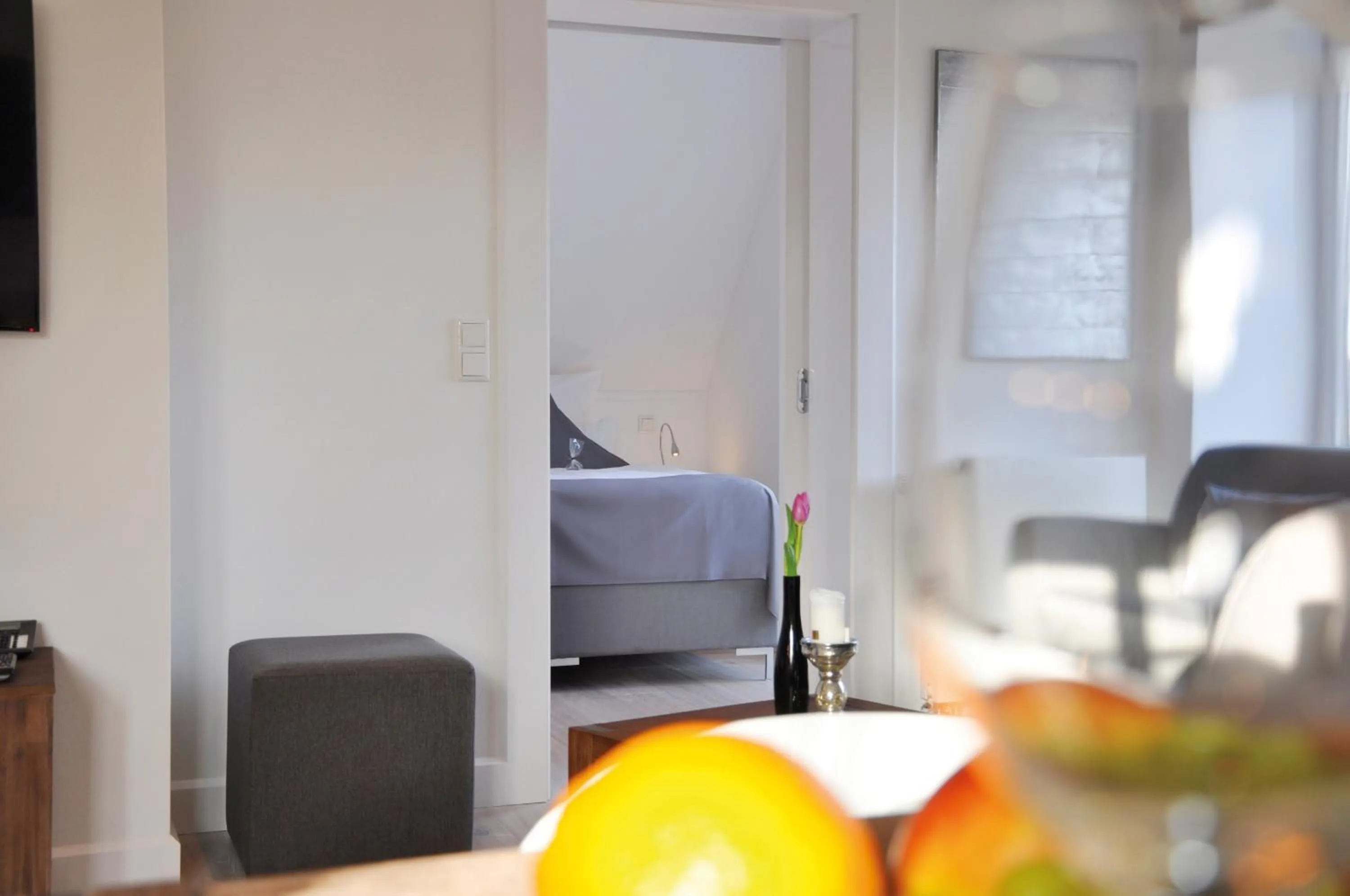 Photo of the whole room, Bed in Rackmers Hof - Suiten Hotel garni mit Sauna