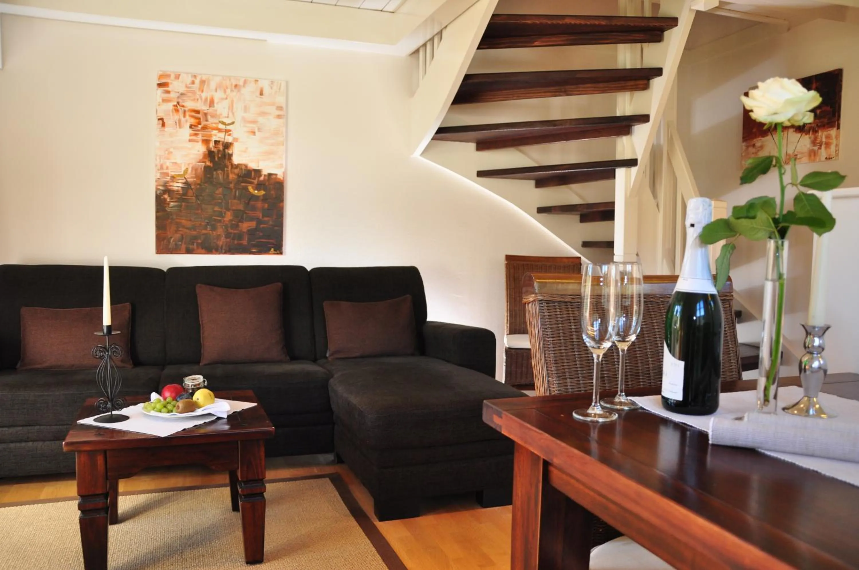 Living room in Rackmers Hof - Suiten Hotel garni mit Sauna