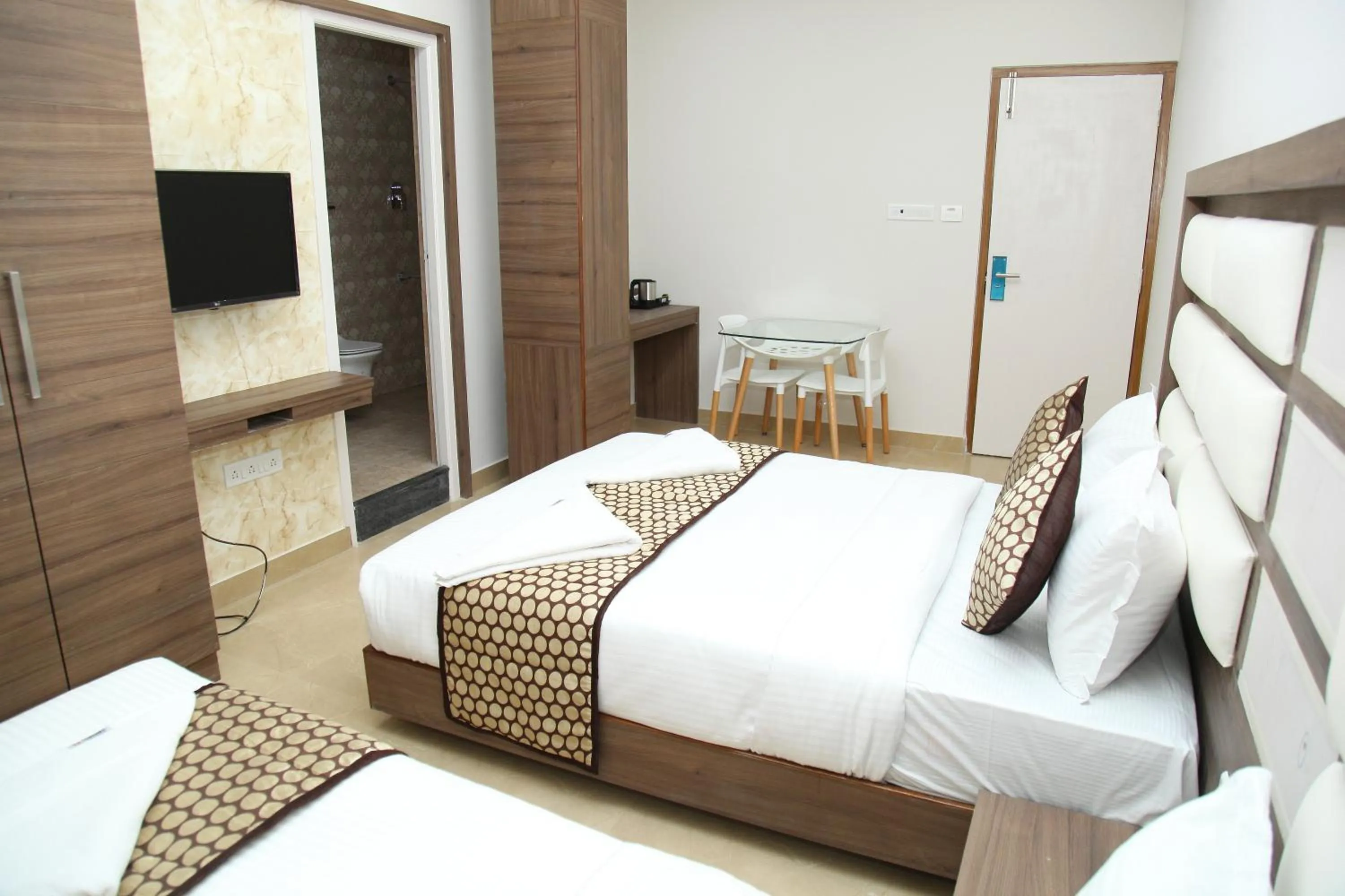 Bed in century courtyard