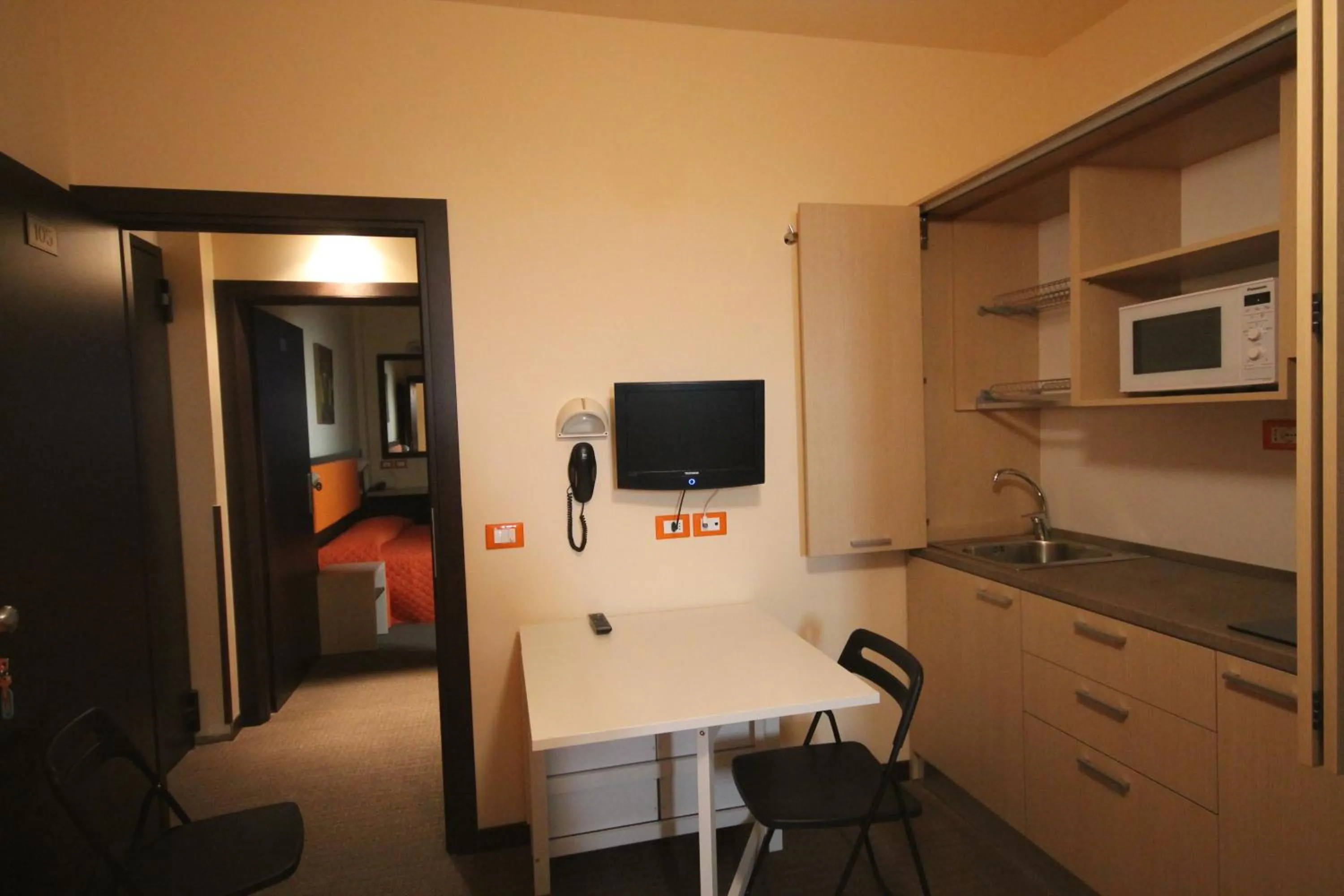 Kitchen or kitchenette in Hotel Belvedere Spiaggia