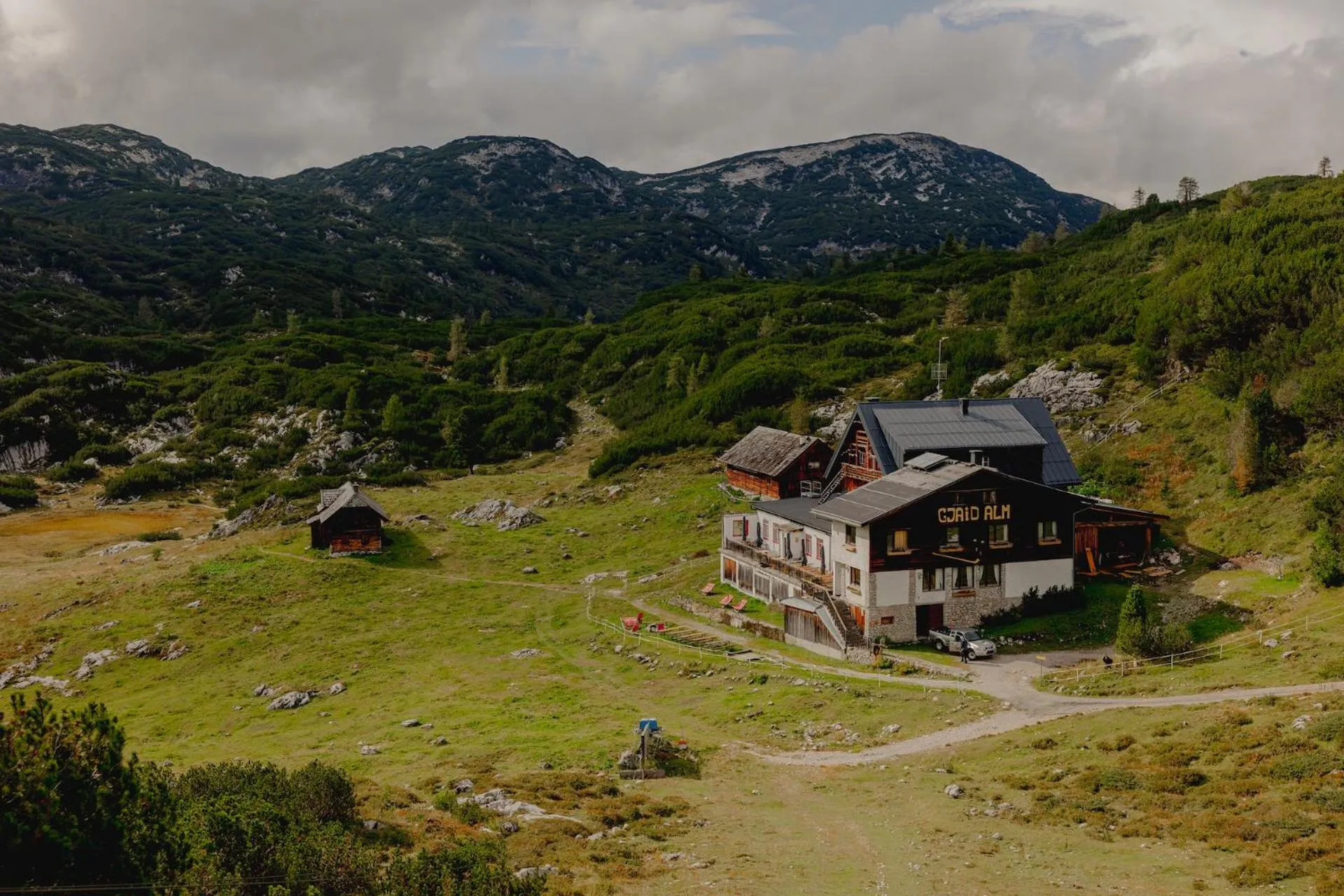 Gjaid-Alm 1739m am Dachstein-Only Accessible by Cable Car