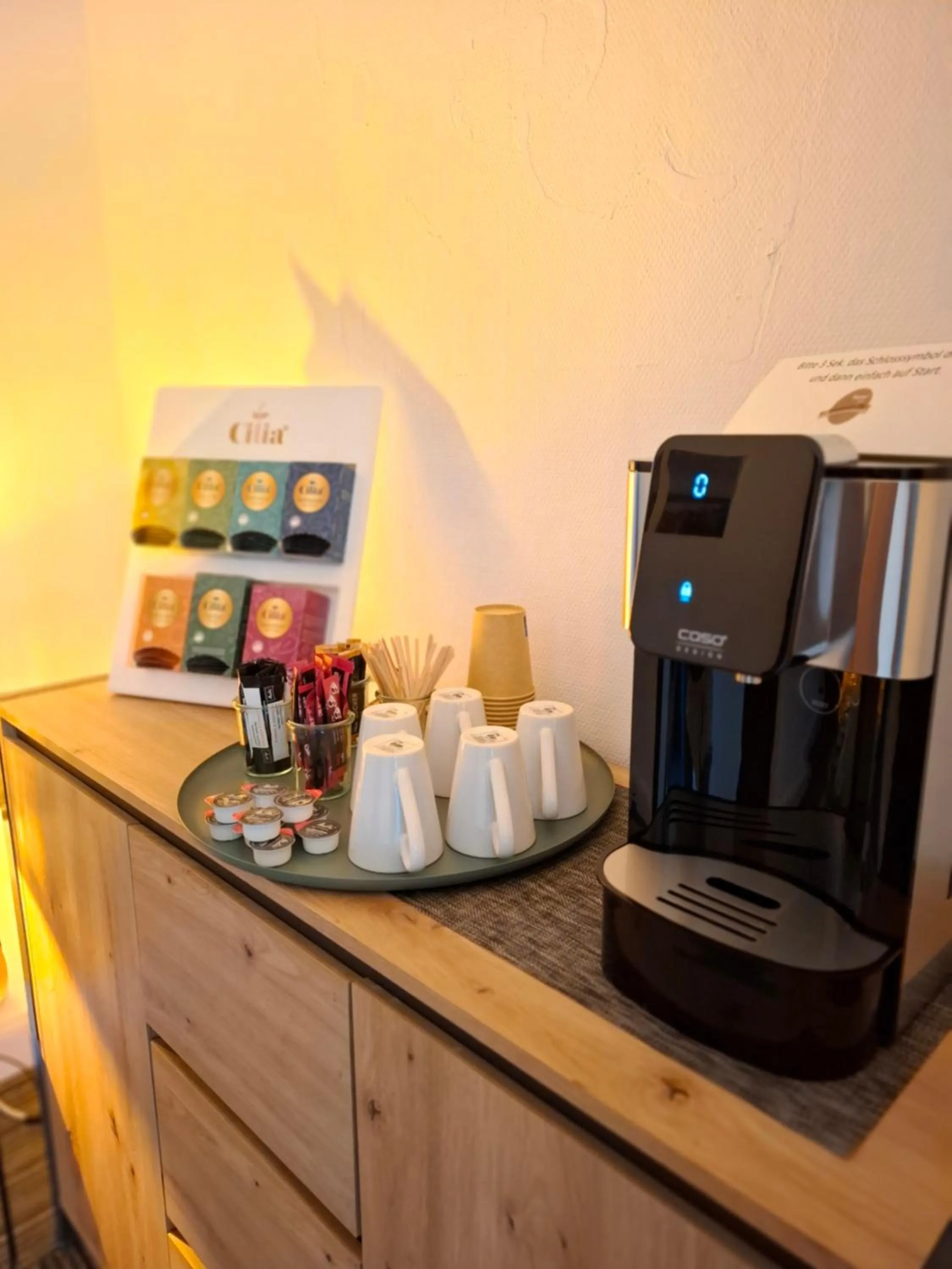 Coffee/tea facilities in Hotel Am Schwarzen Berg