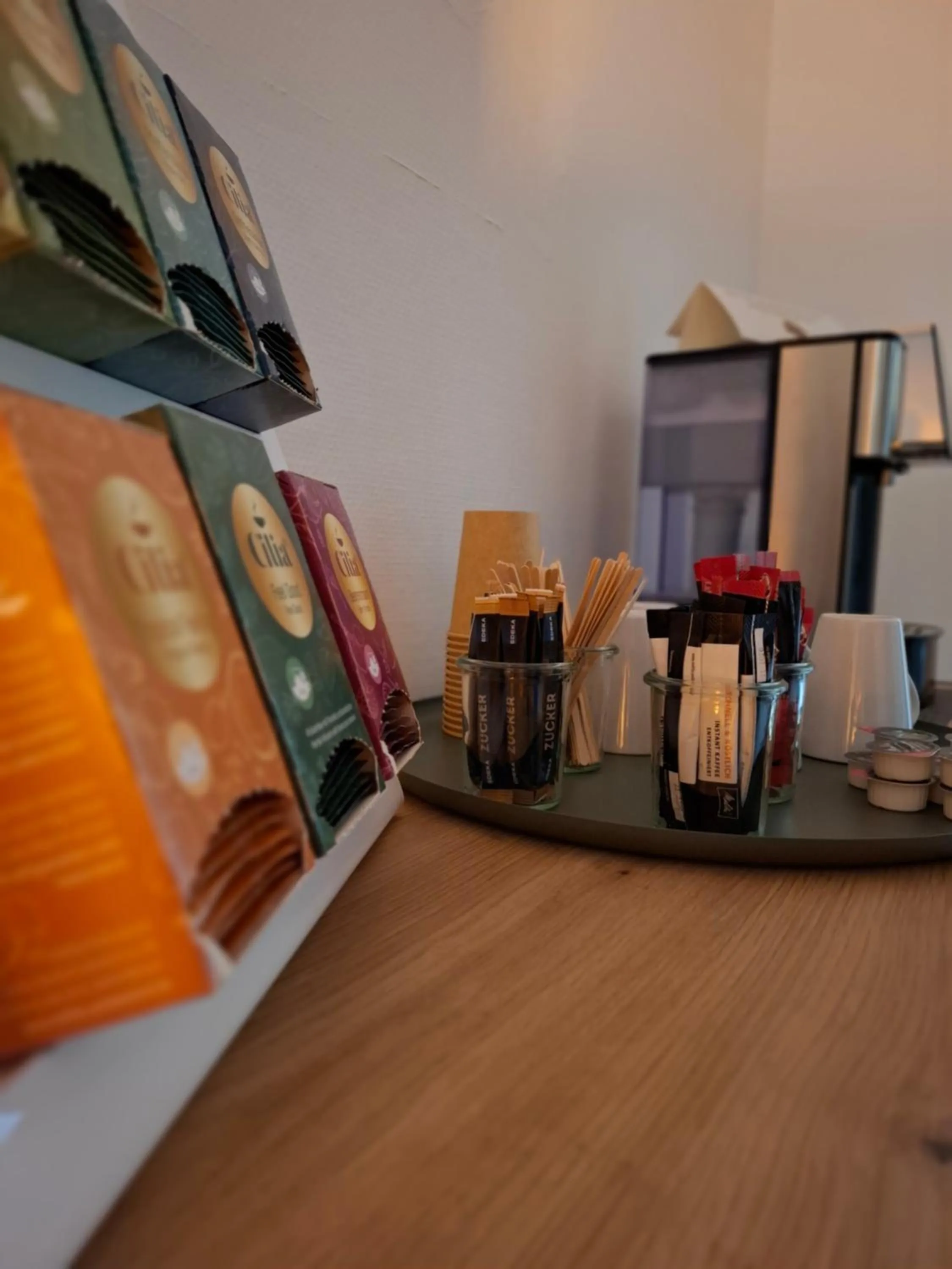 Coffee/tea facilities in Hotel Am Schwarzen Berg