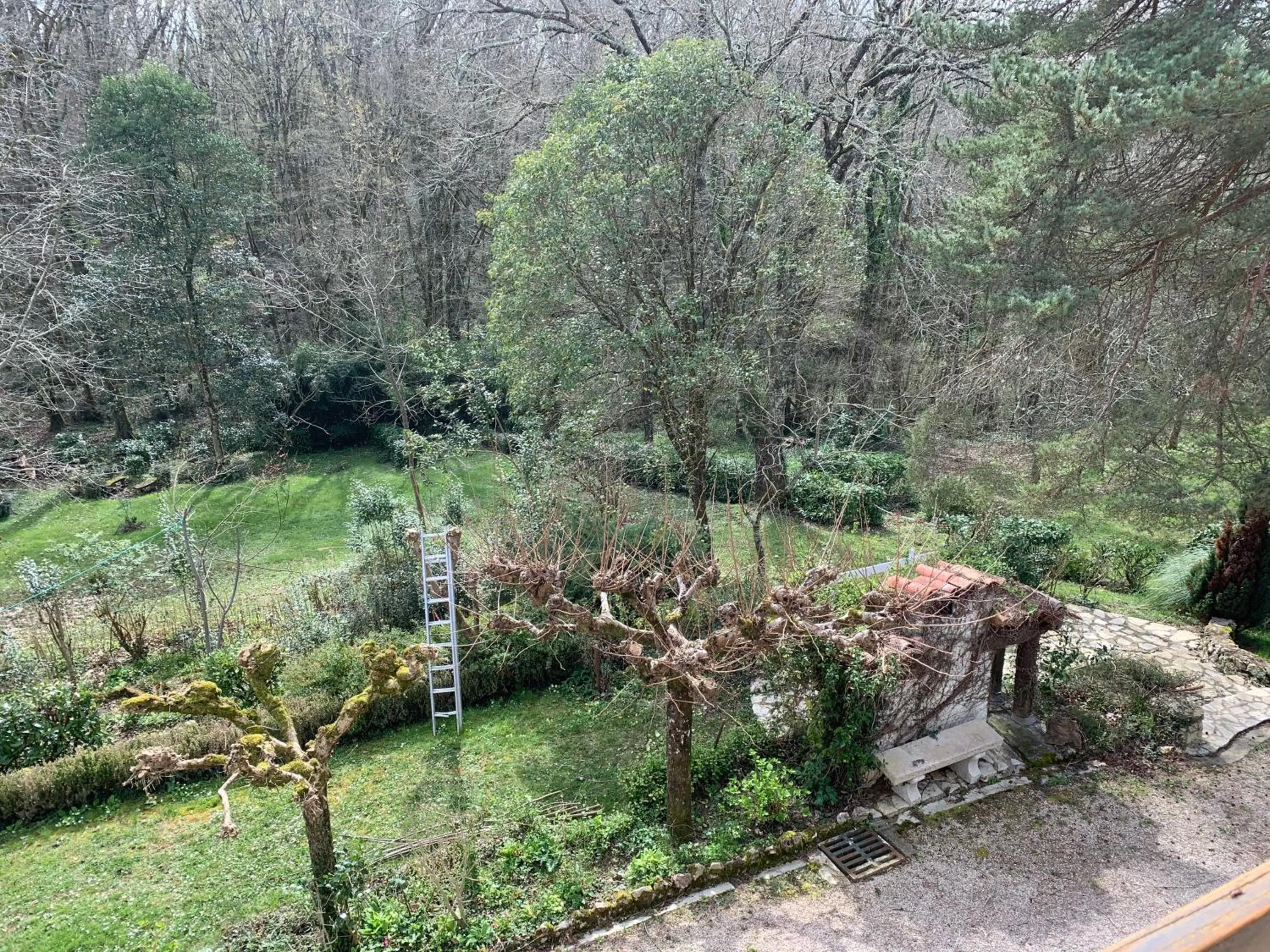 Garden view in Résidence Les Milandes
