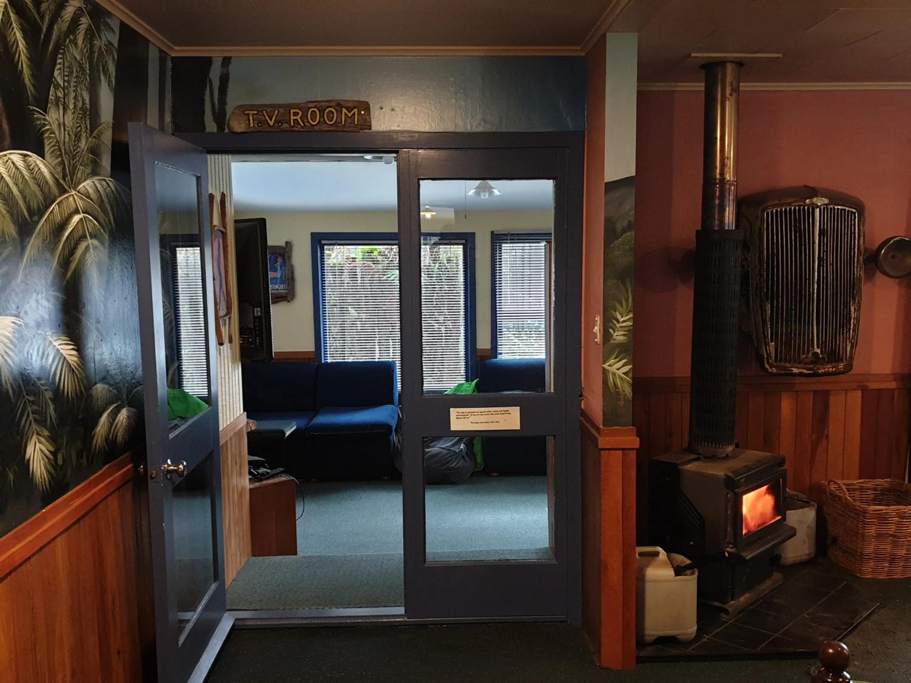 Living room in Glow Worm Accommodation