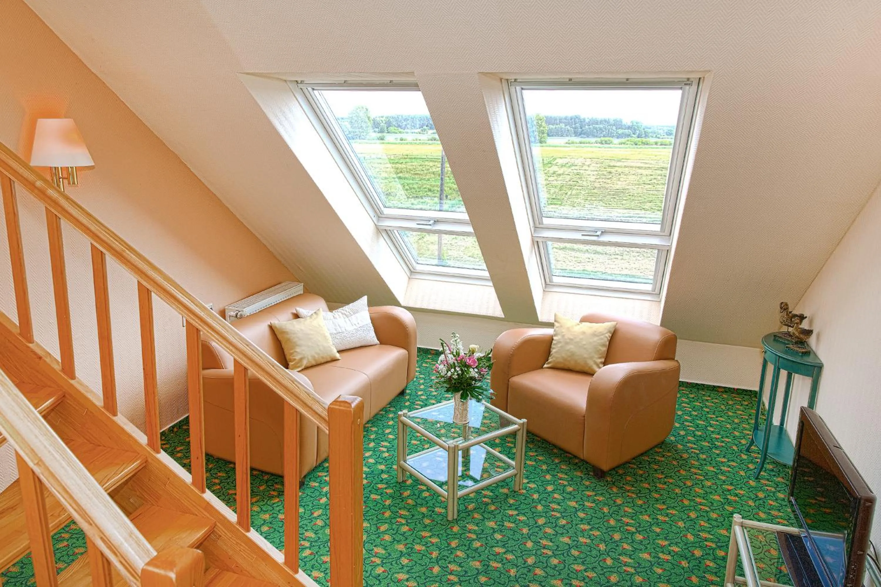 Living room in Hotel am Müritz-Nationalpark