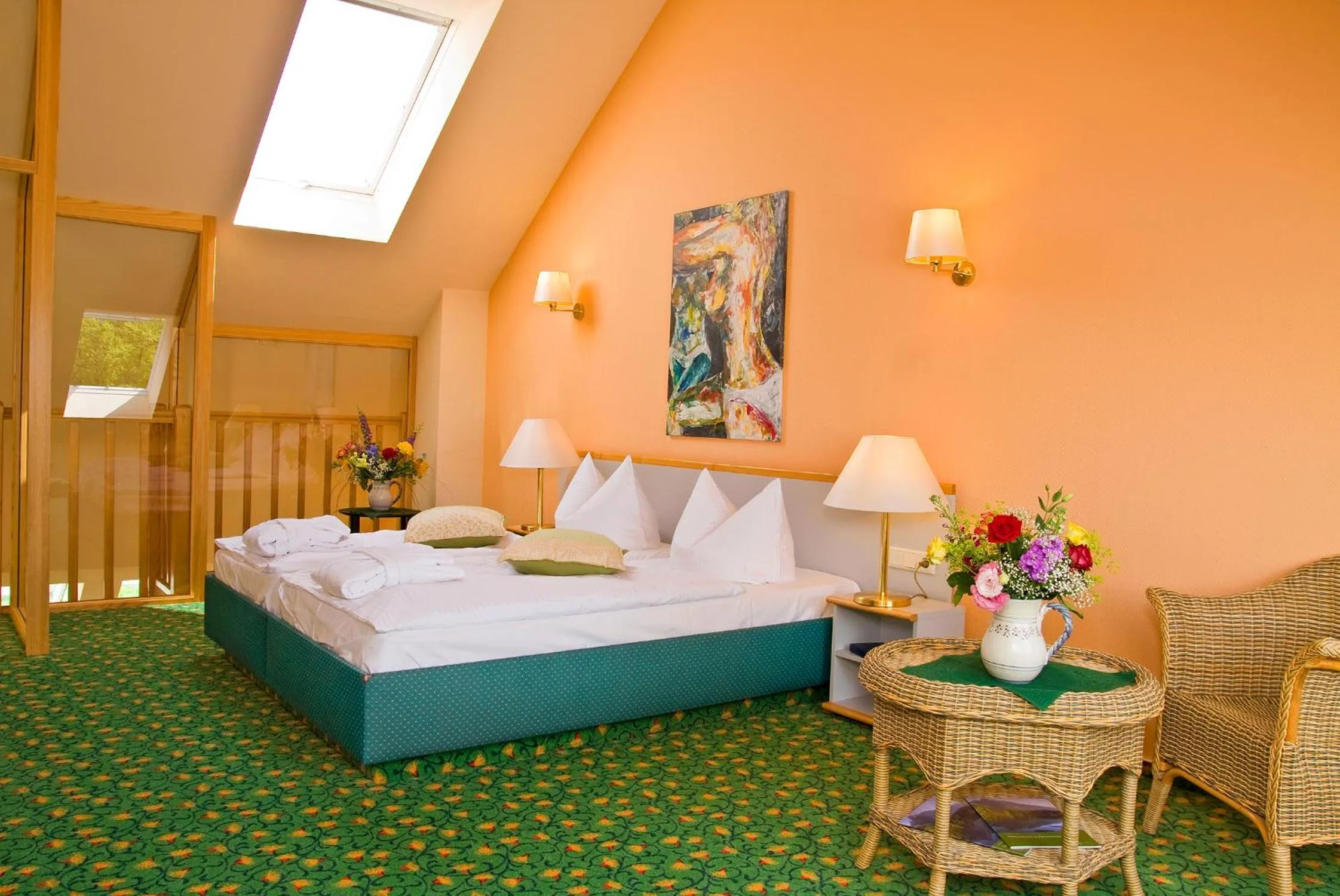 Bed in Hotel am Müritz-Nationalpark