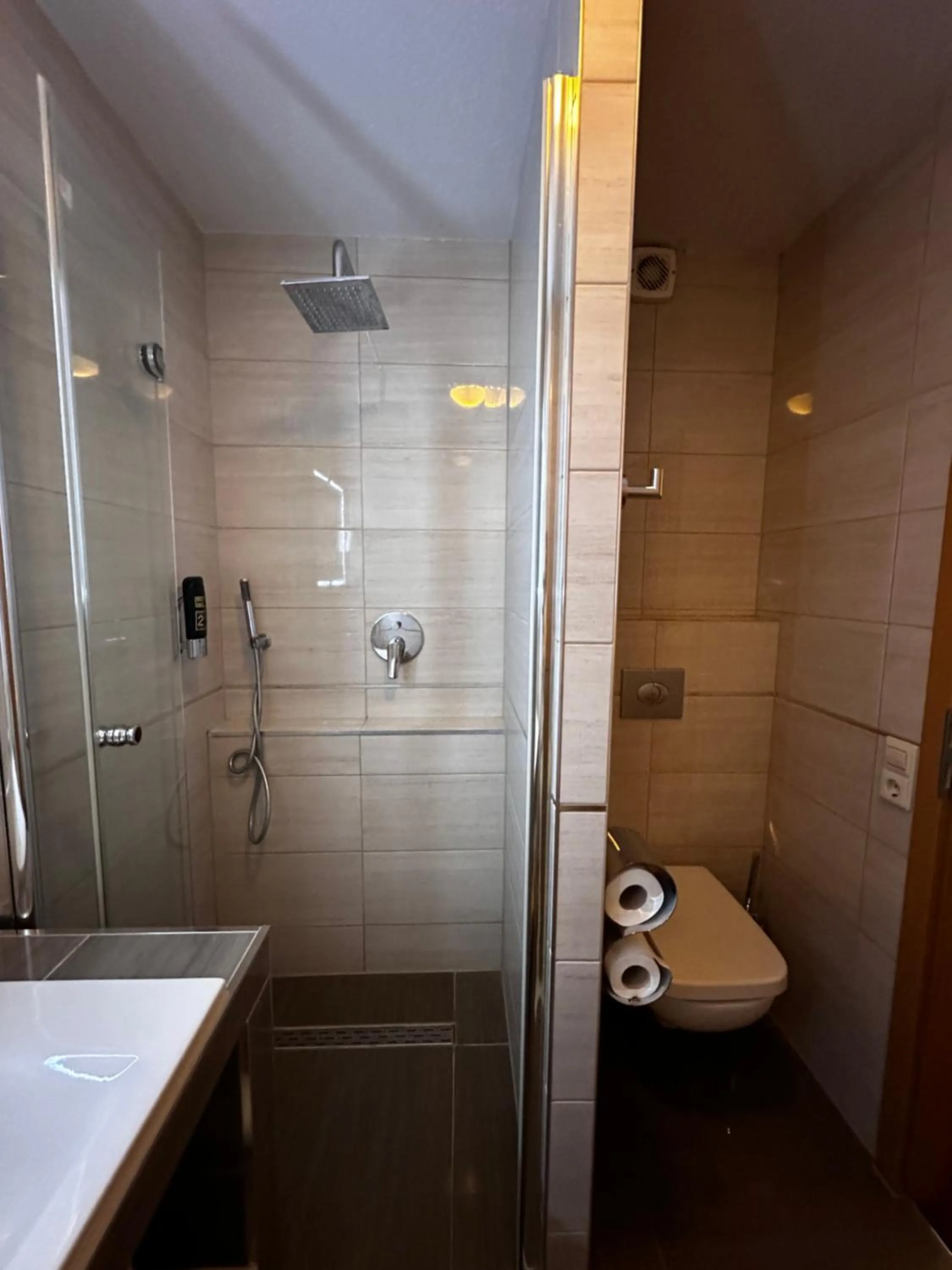 Shower in Hotel Sonne