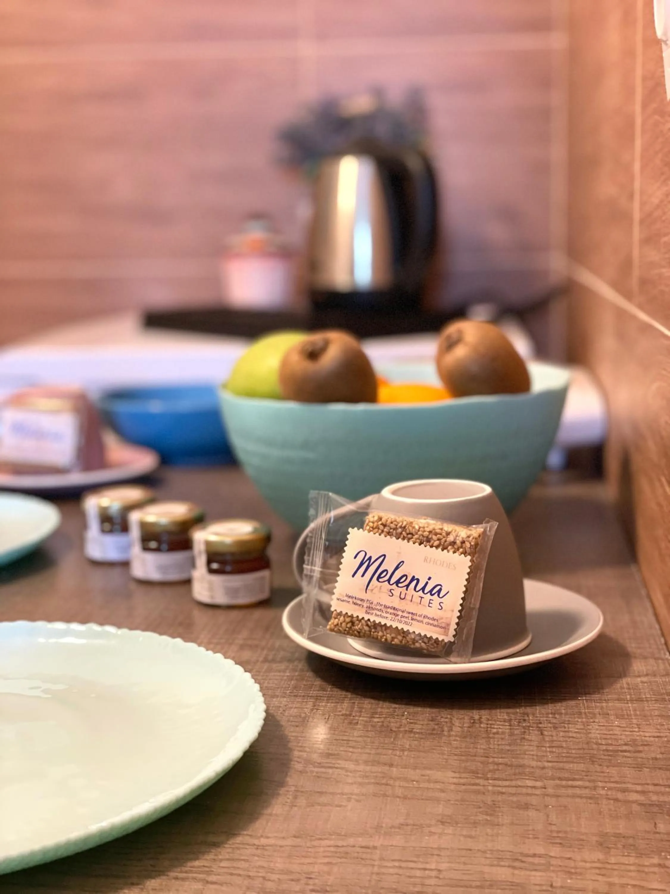 Kitchen or kitchenette in Melenia Suites