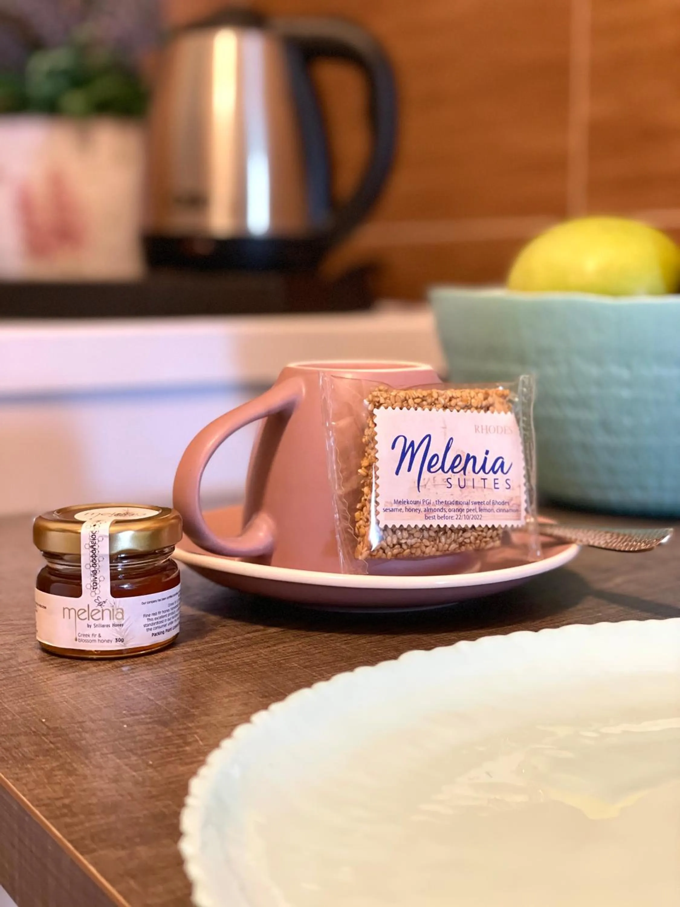 Kitchen or kitchenette in Melenia Suites