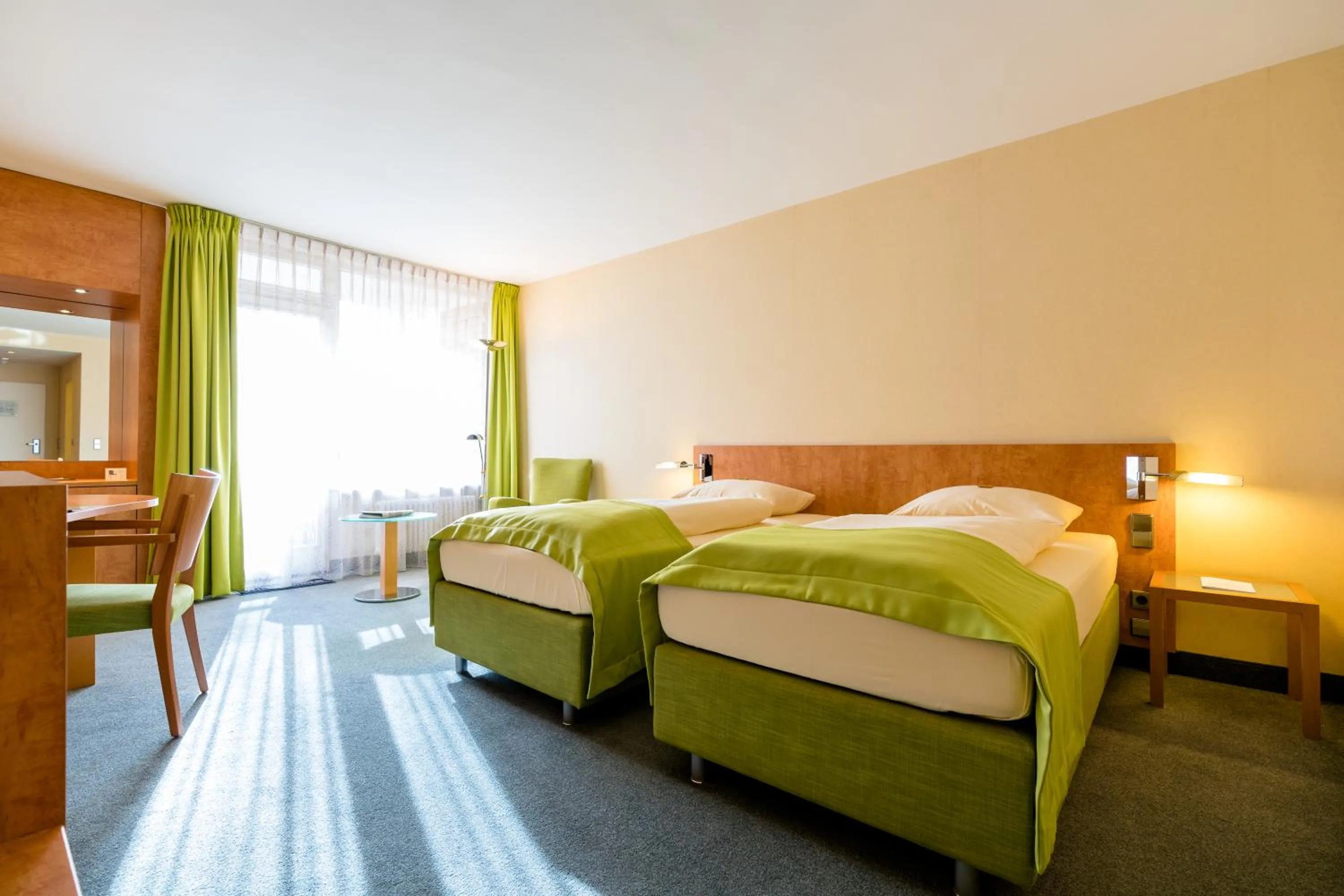 Photo of the whole room, Bed in Schlosspark Hotel