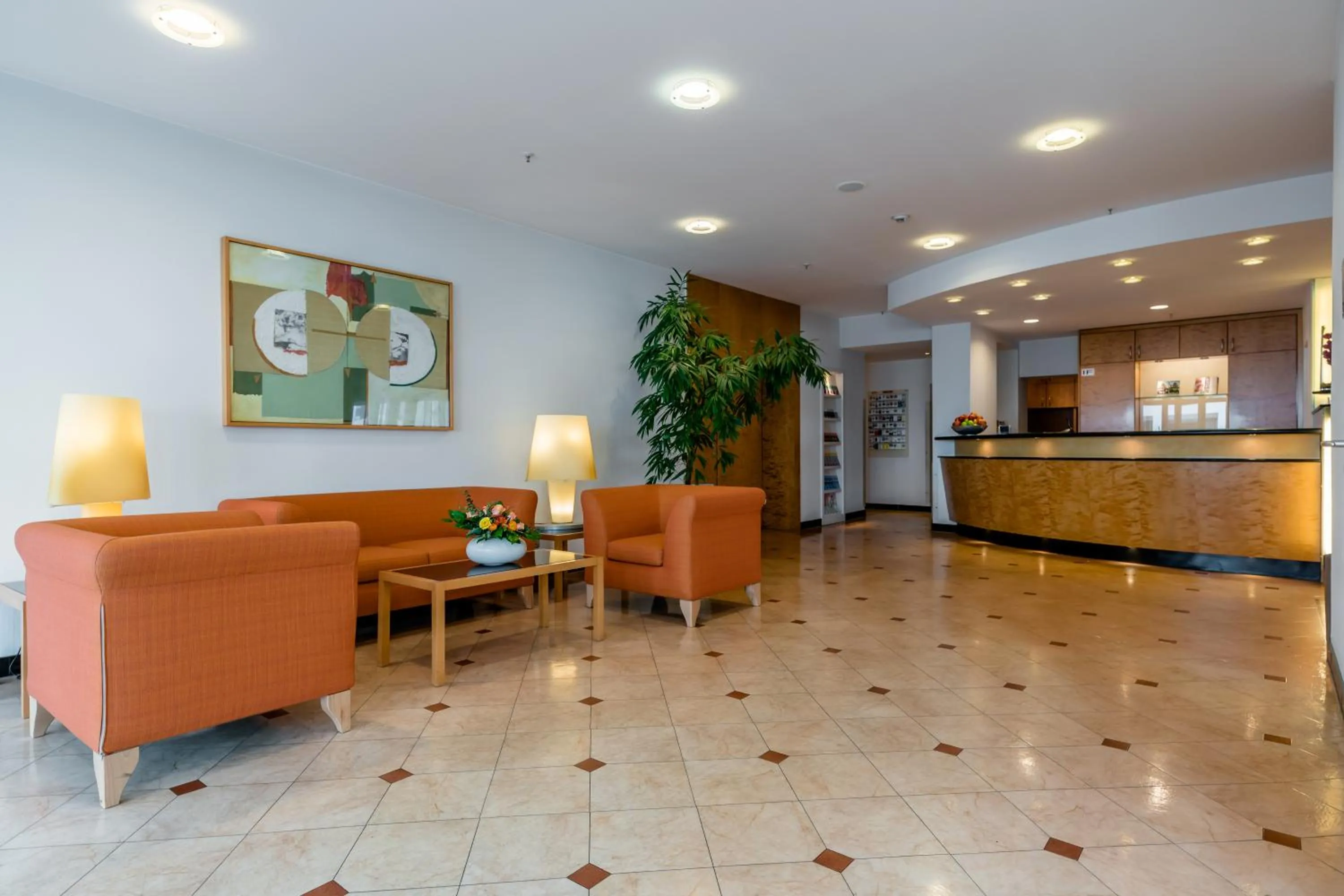 Lobby or reception in Schlosspark Hotel