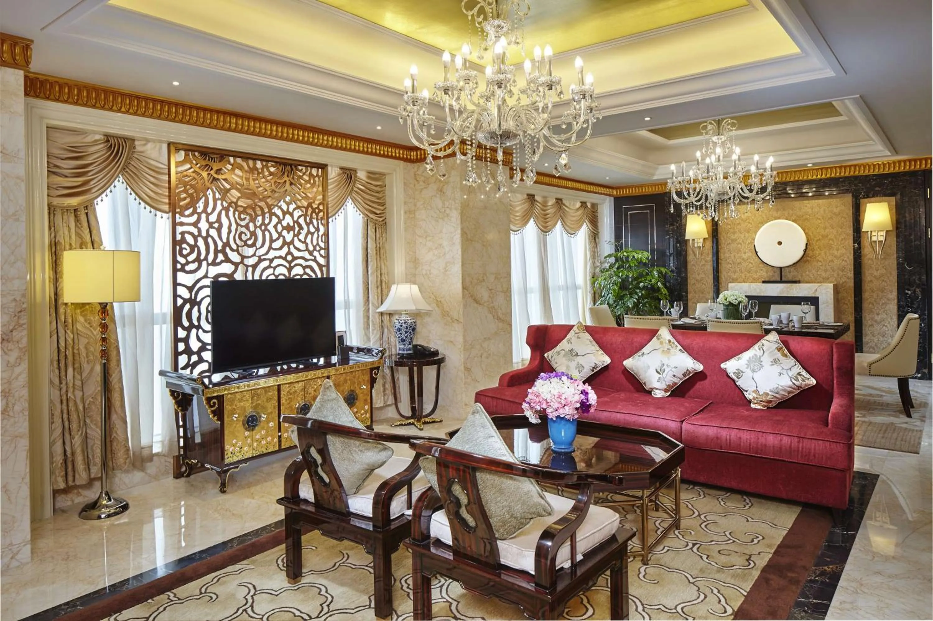 Living room in DoubleTree by Hilton Wuhu