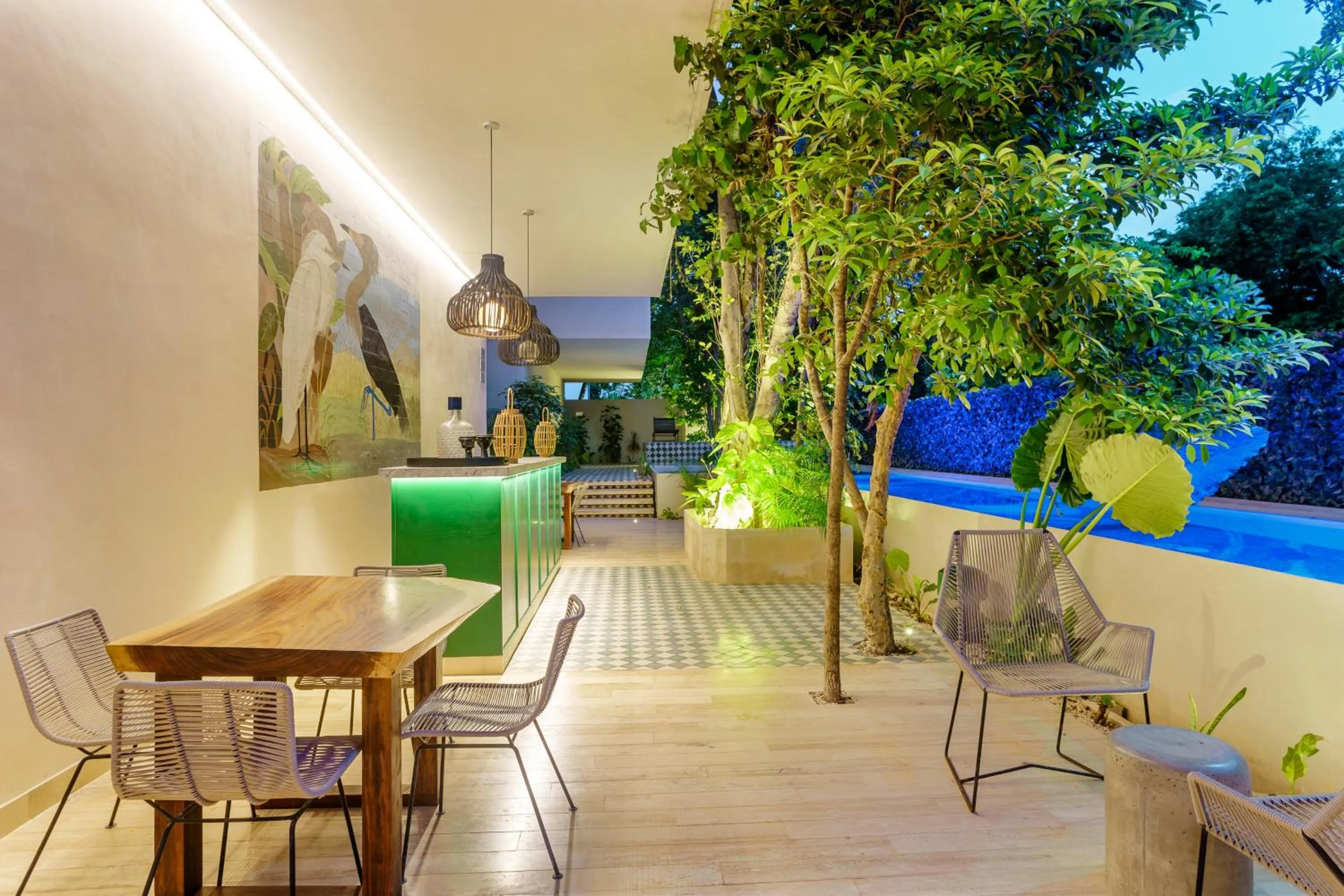 Swimming pool in 307 Amazing jungle view apartment.