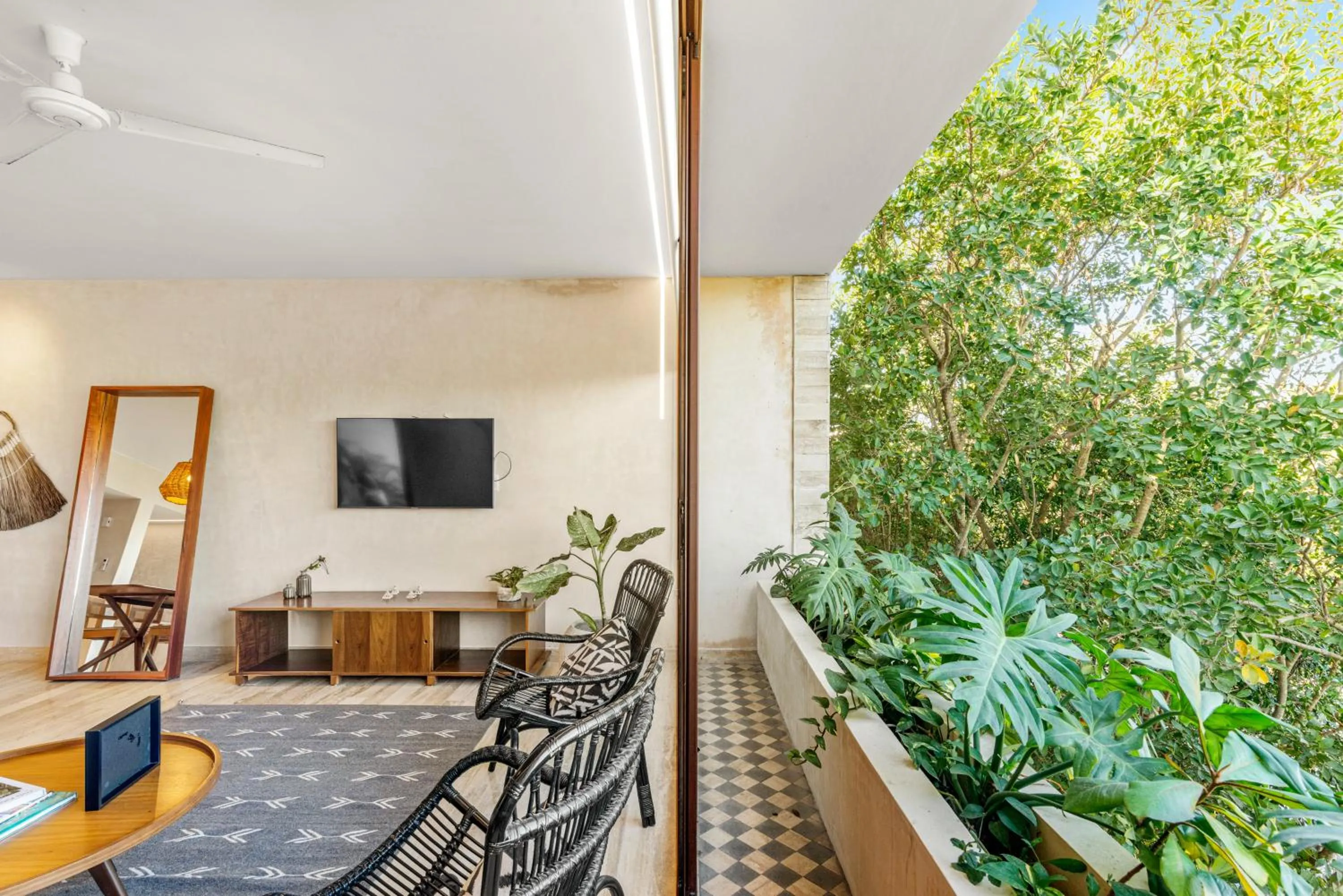 Balcony/Terrace in 307 Amazing jungle view apartment.