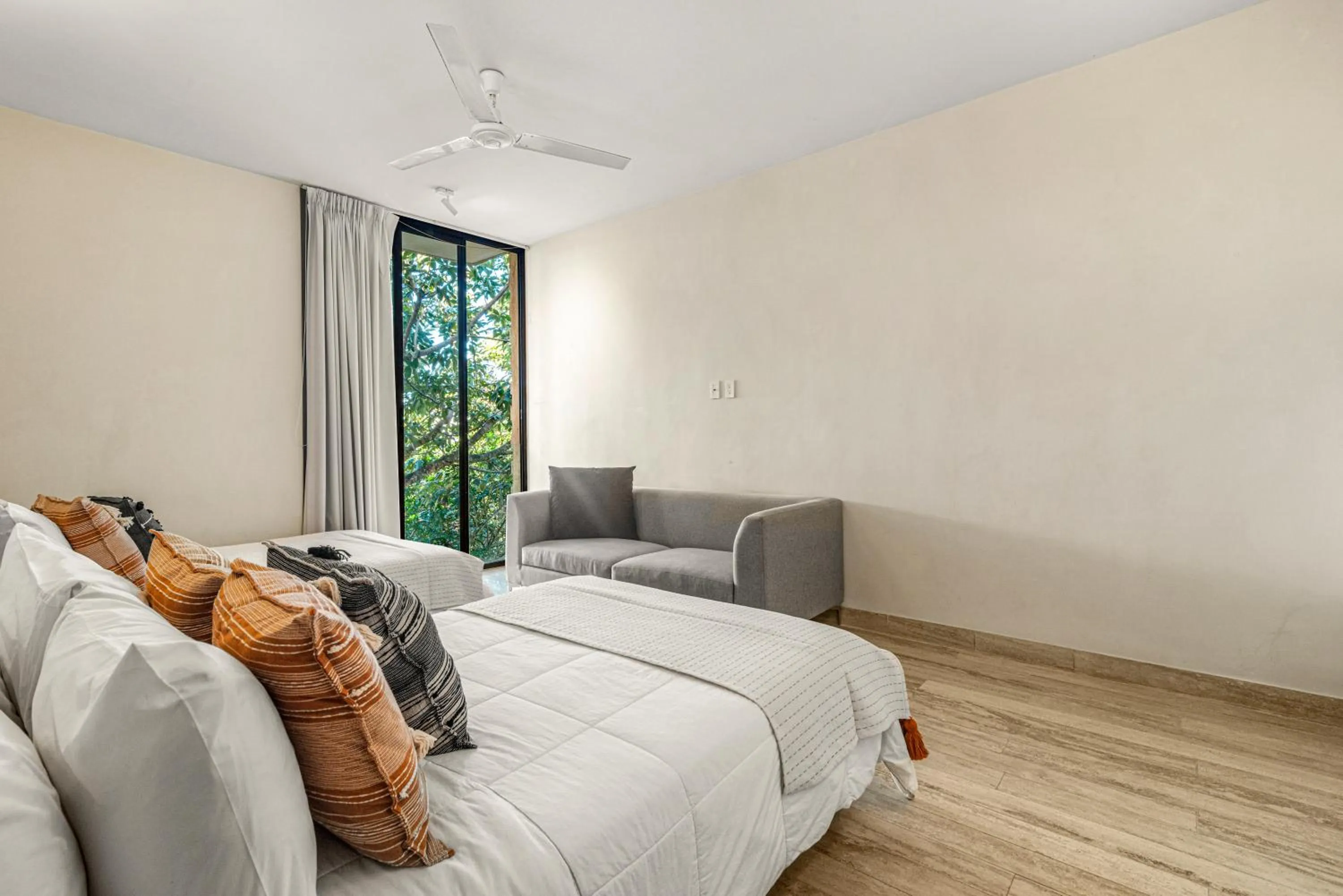 Bedroom in 307 Amazing jungle view apartment.