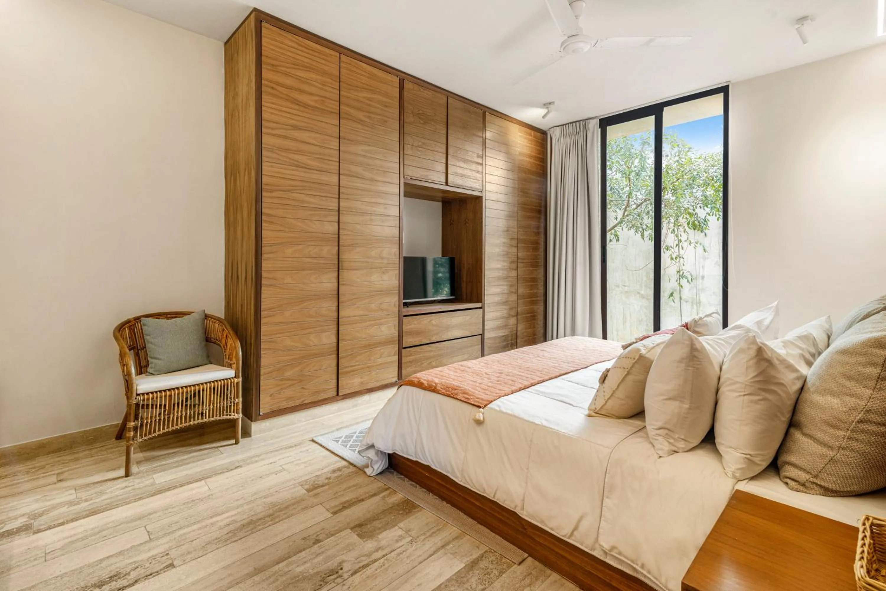 Bedroom in 307 Amazing jungle view apartment.