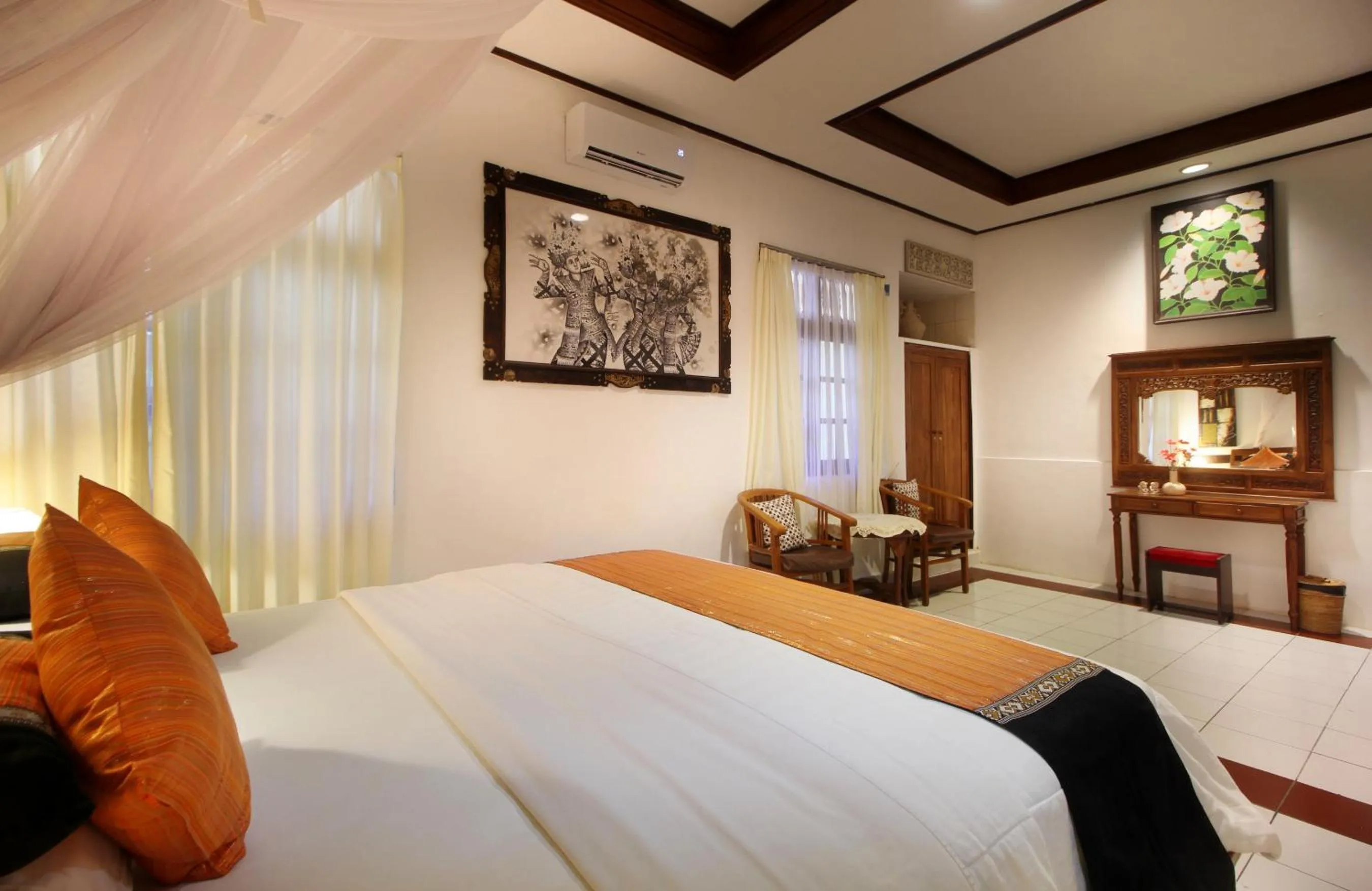 Bedroom, Bed in Hotel Jati Sanur