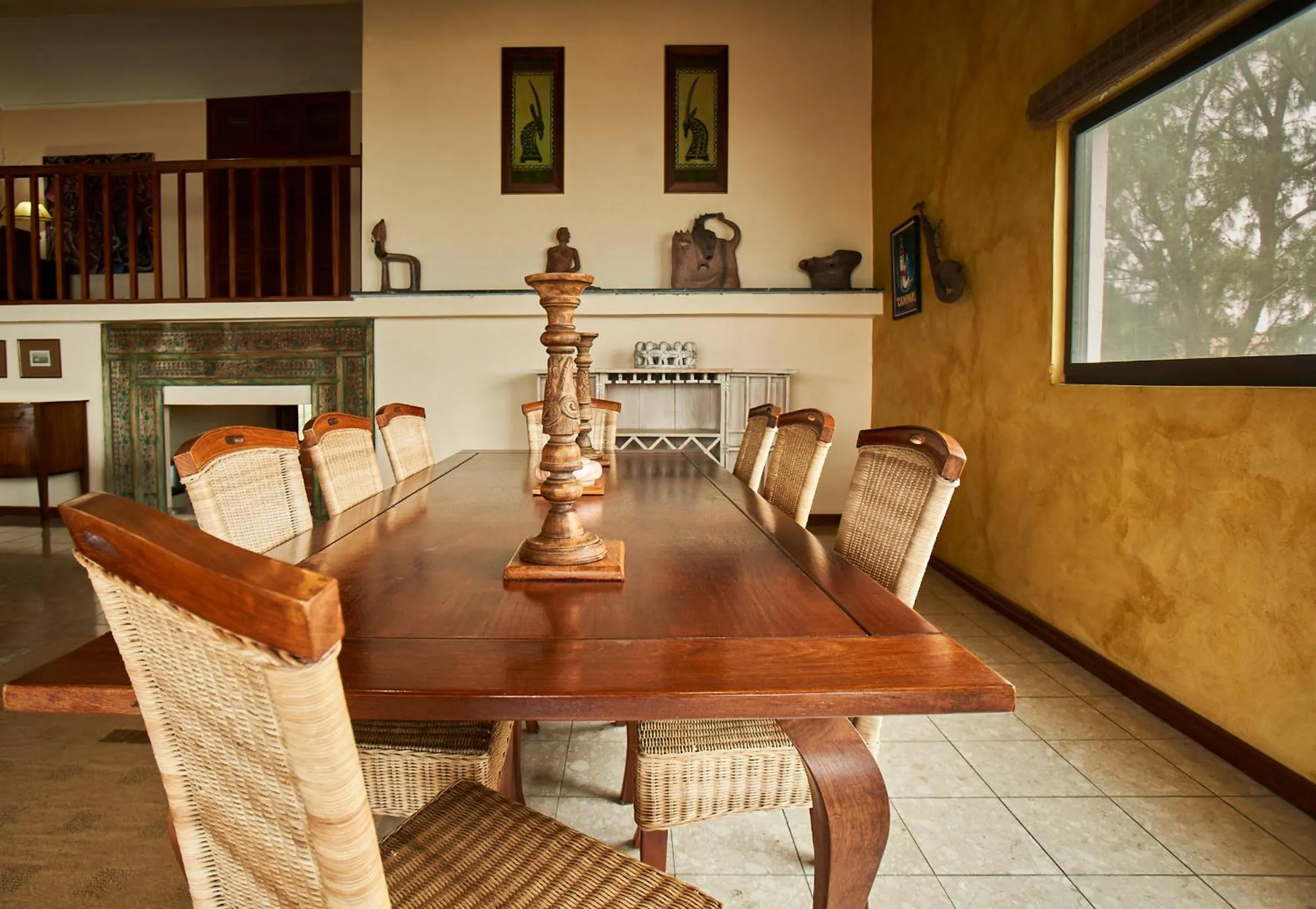 Living room in Catembe Gallery Hotel
