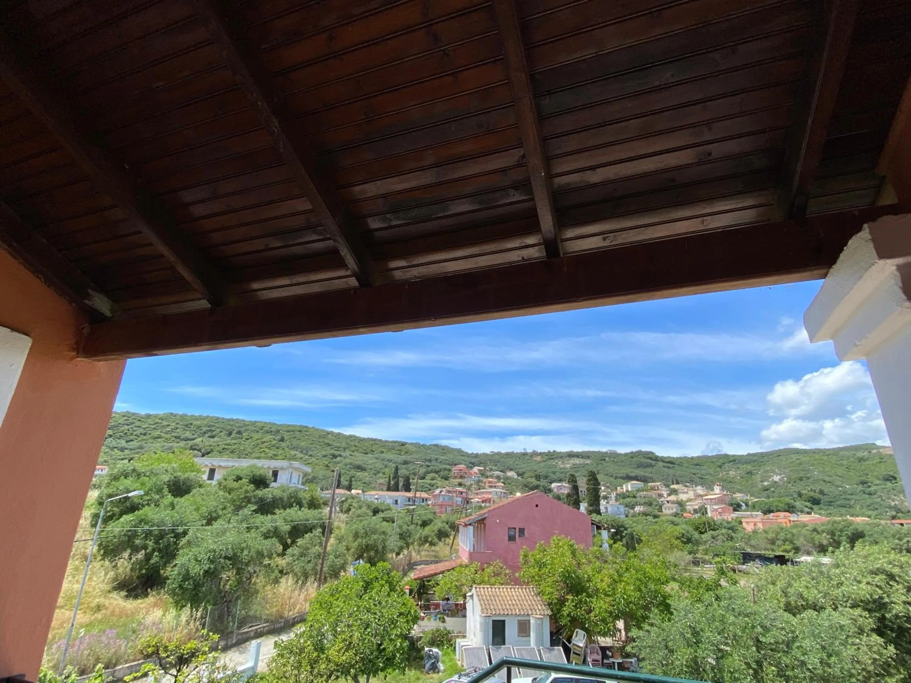 Balcony/Terrace in Villa Corfiota Moraitika Beach