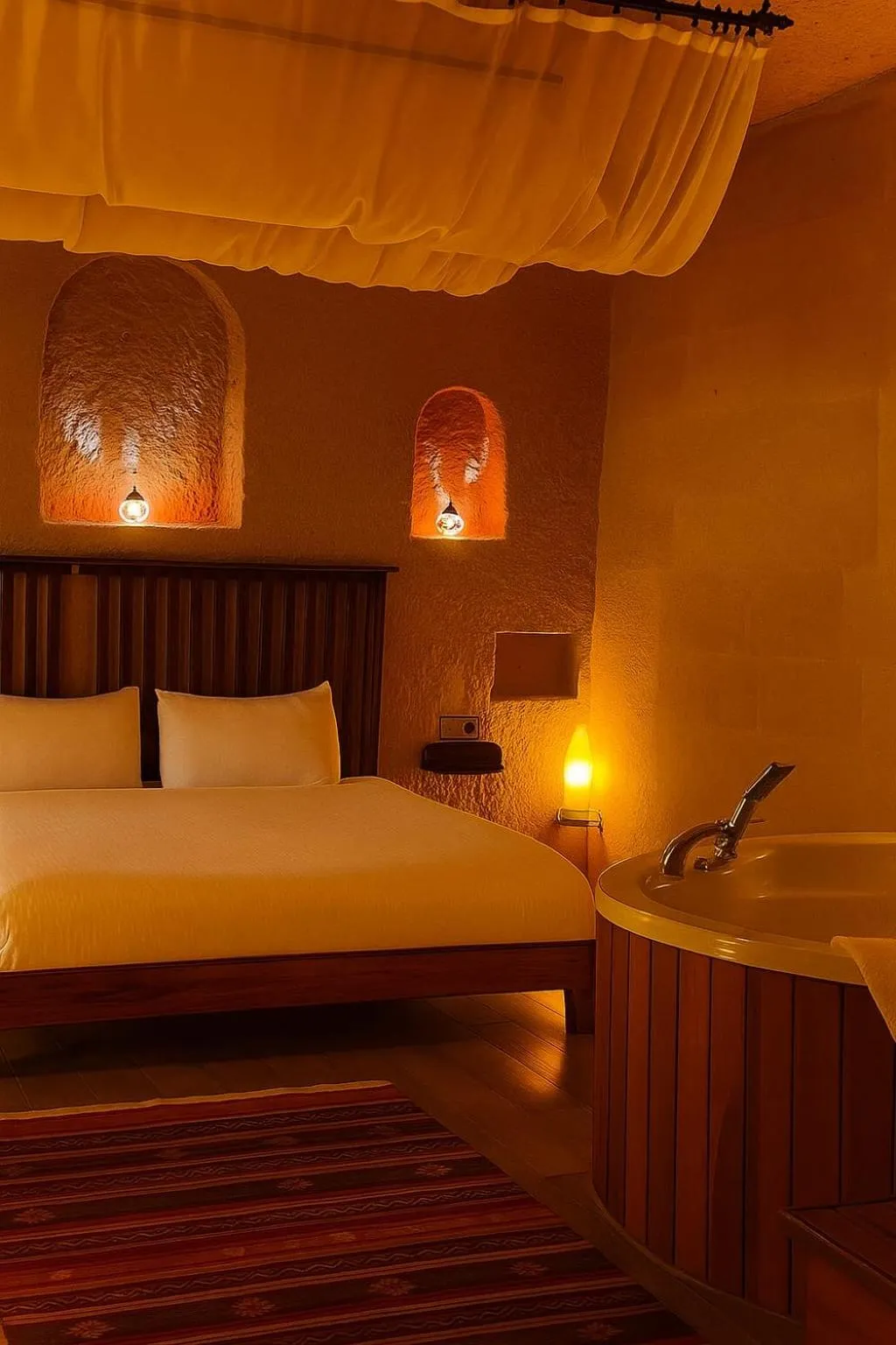 Bed in Grand Uchisar Hotel