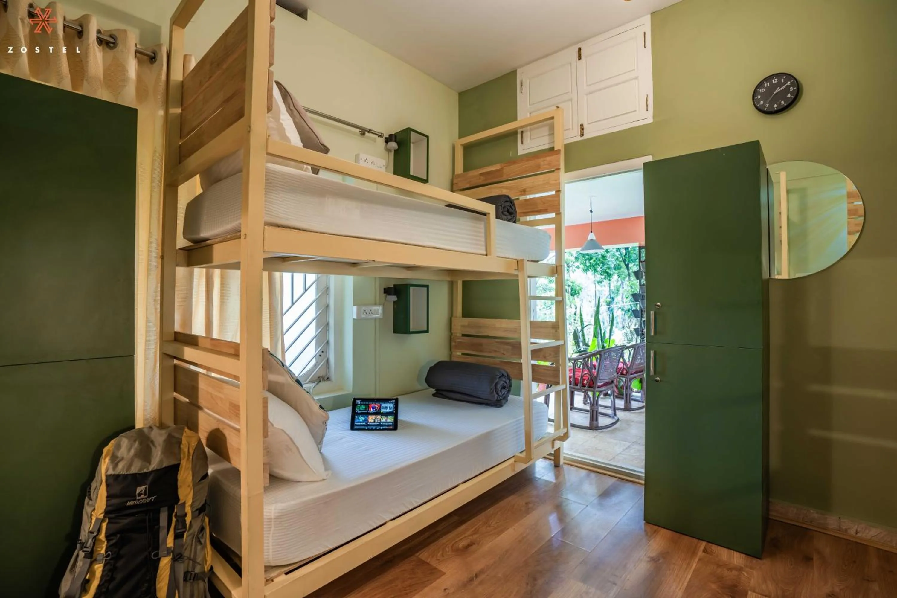 Bed in Zostel Coorg, Madikeri