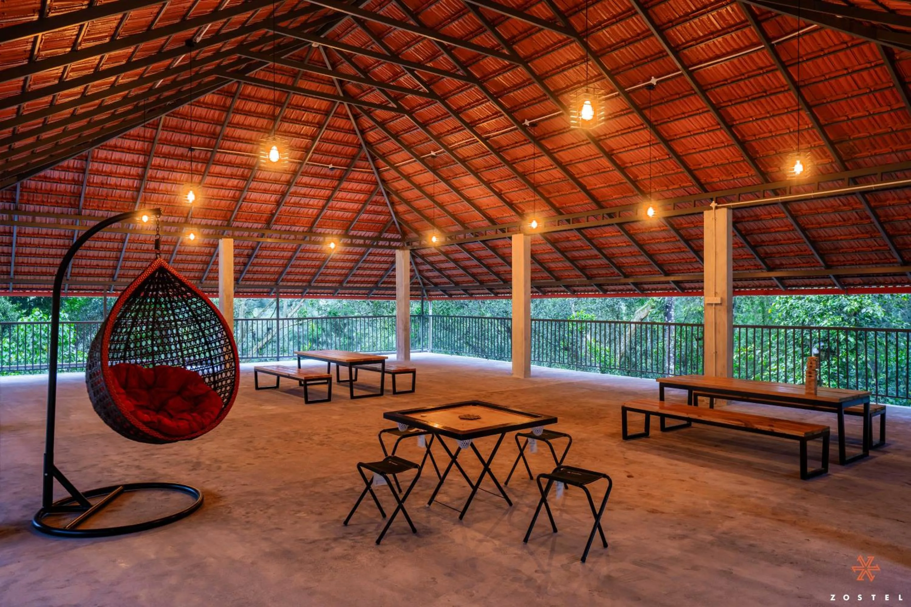 Communal lounge/ TV room in Zostel Coorg, Madikeri