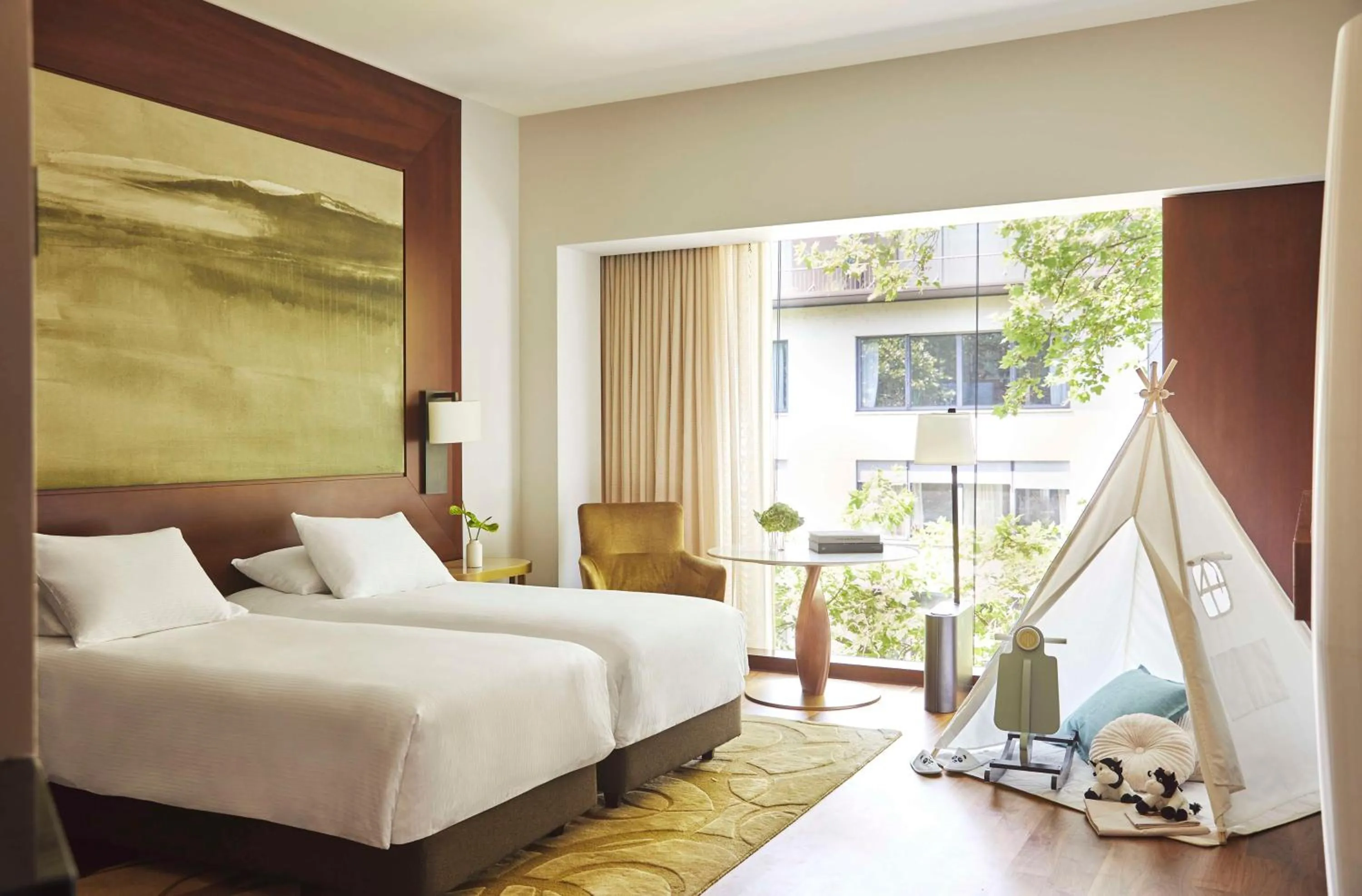 Bedroom, Bed in Park Hyatt Zurich – City Center Luxury