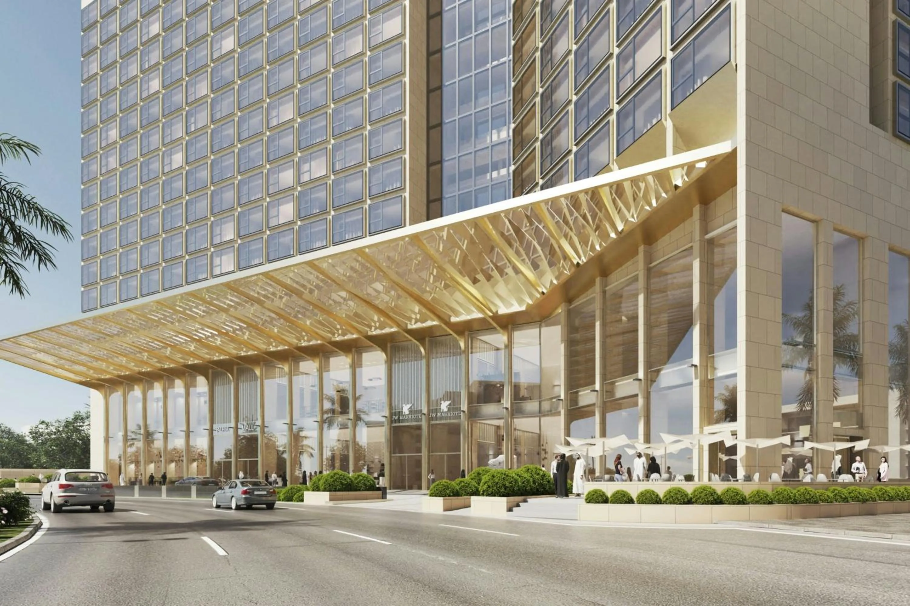 Property building in JW Marriott Hotel Kuwait