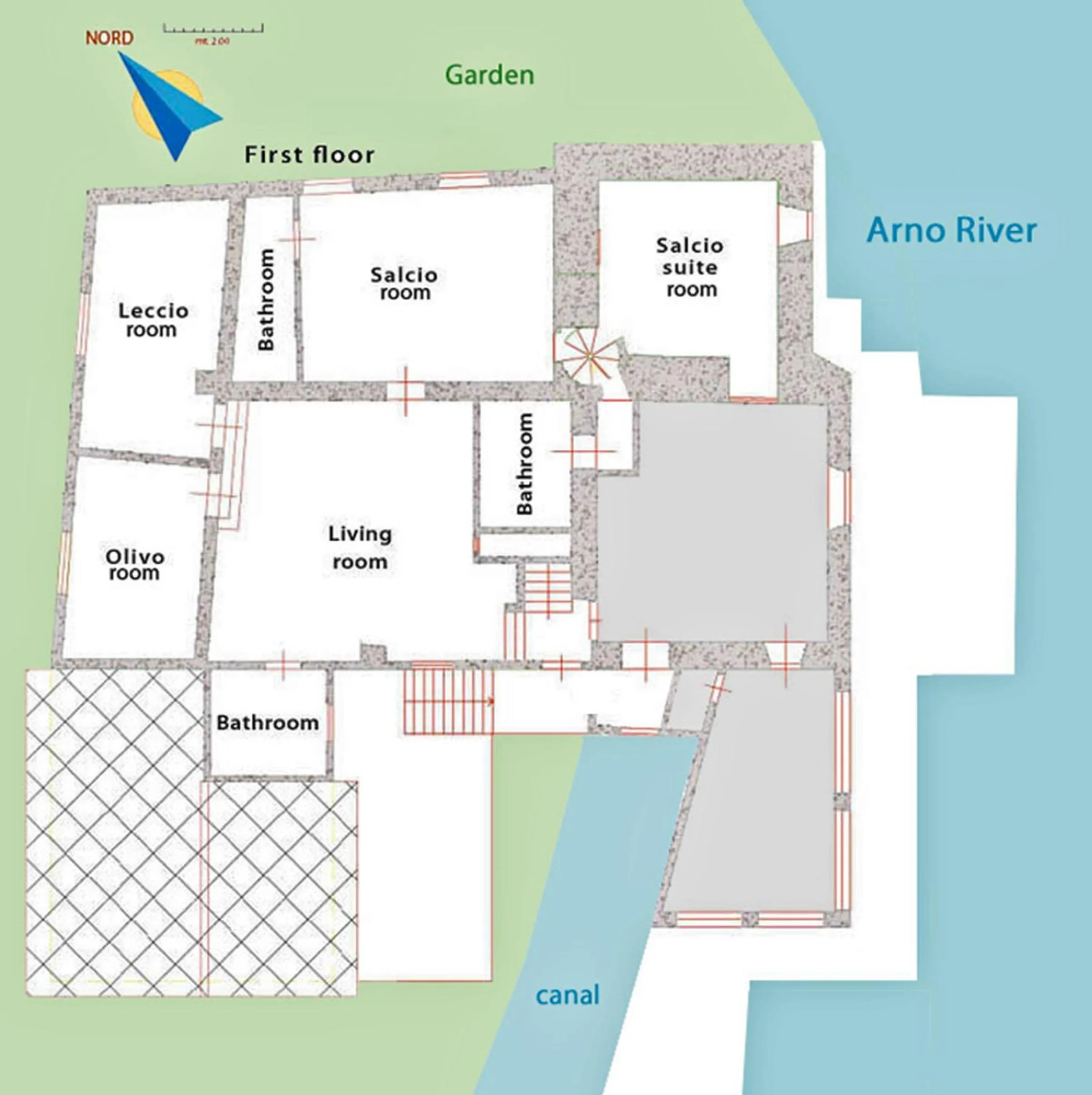 Floor plan in La Martellina B&B