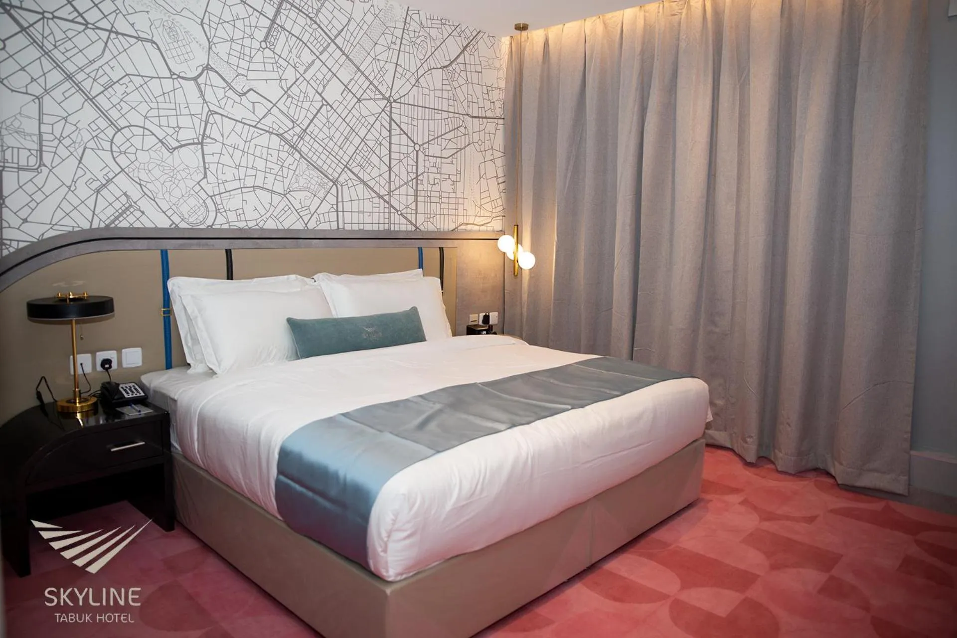 Bed in Skyline Tabuk Hotel