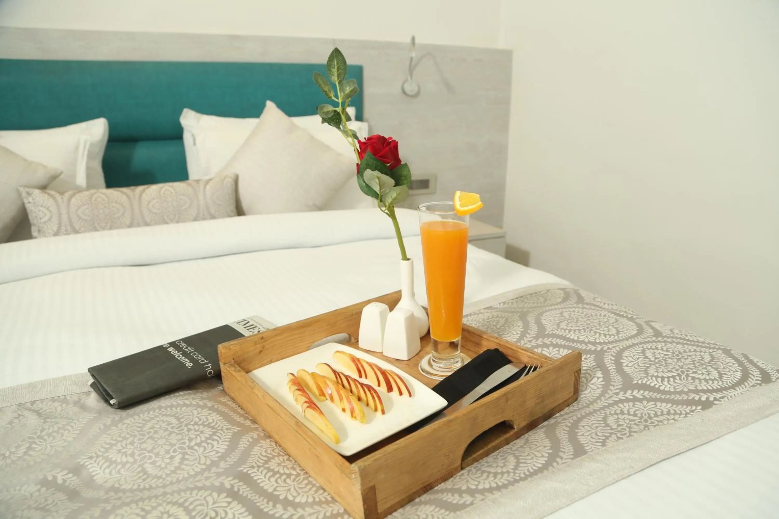 Bed in Hotel Swarn Towers