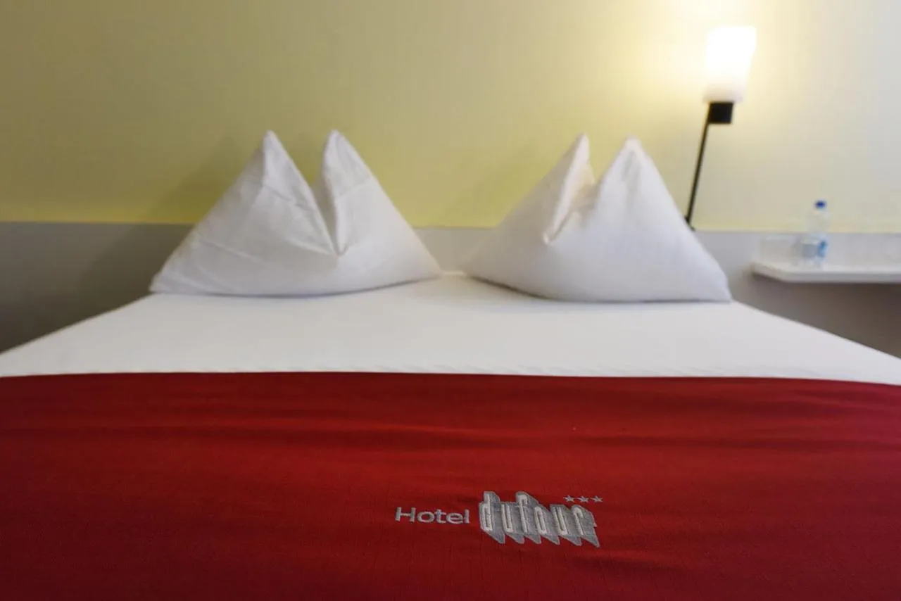 Bed in Hotel Dufour