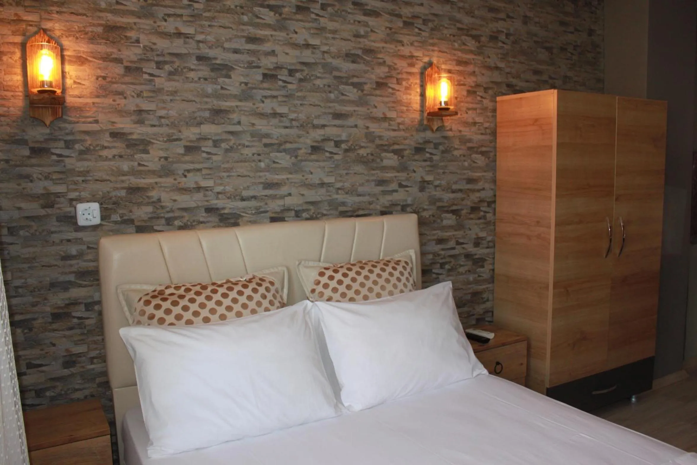 Bed in yelken apart hotel