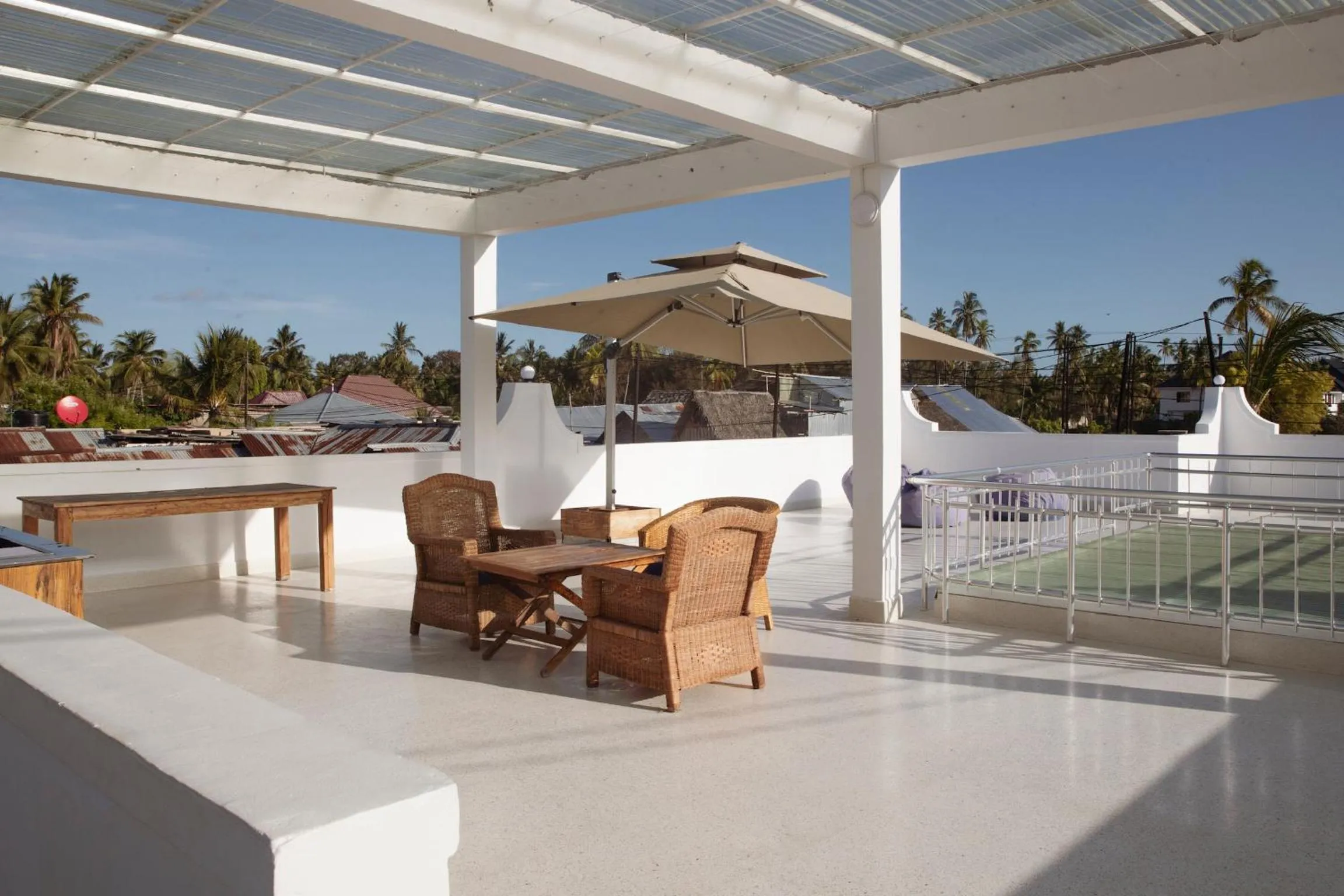 Balcony/Terrace in Paje White House