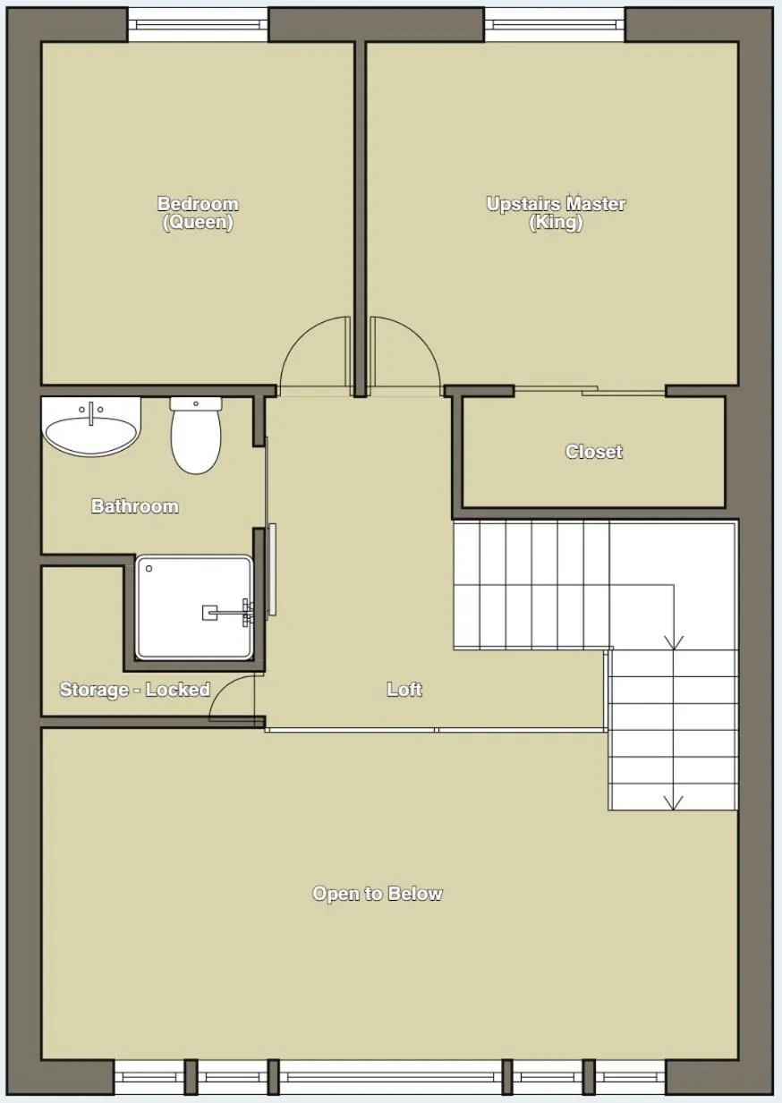 Floor plan in The Cascade Chalet - Leavenworth