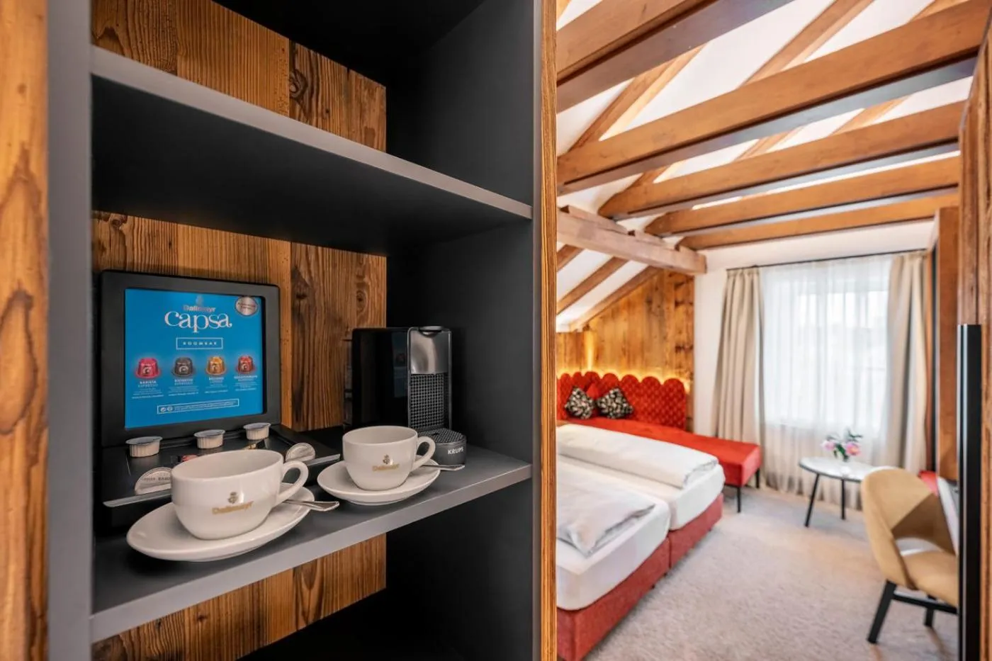 Decorative detail, Bed in Hotel Schäfflerwirt