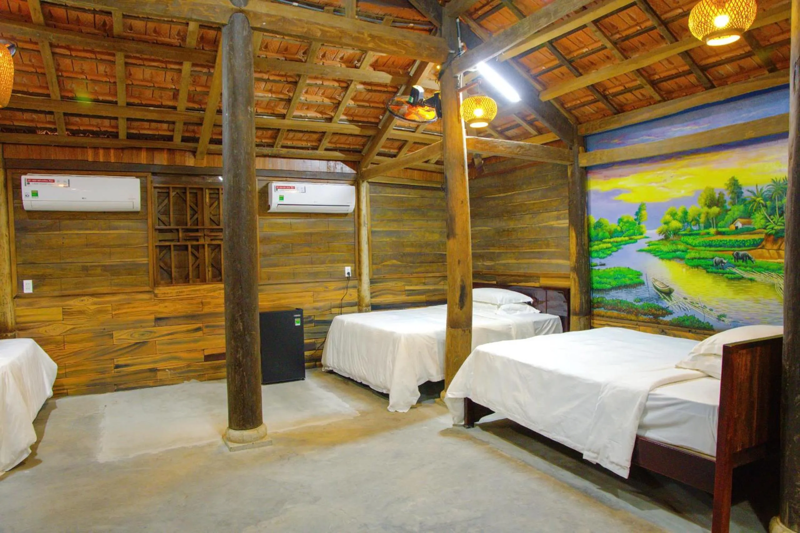 Bed in Cantho Eco Resort