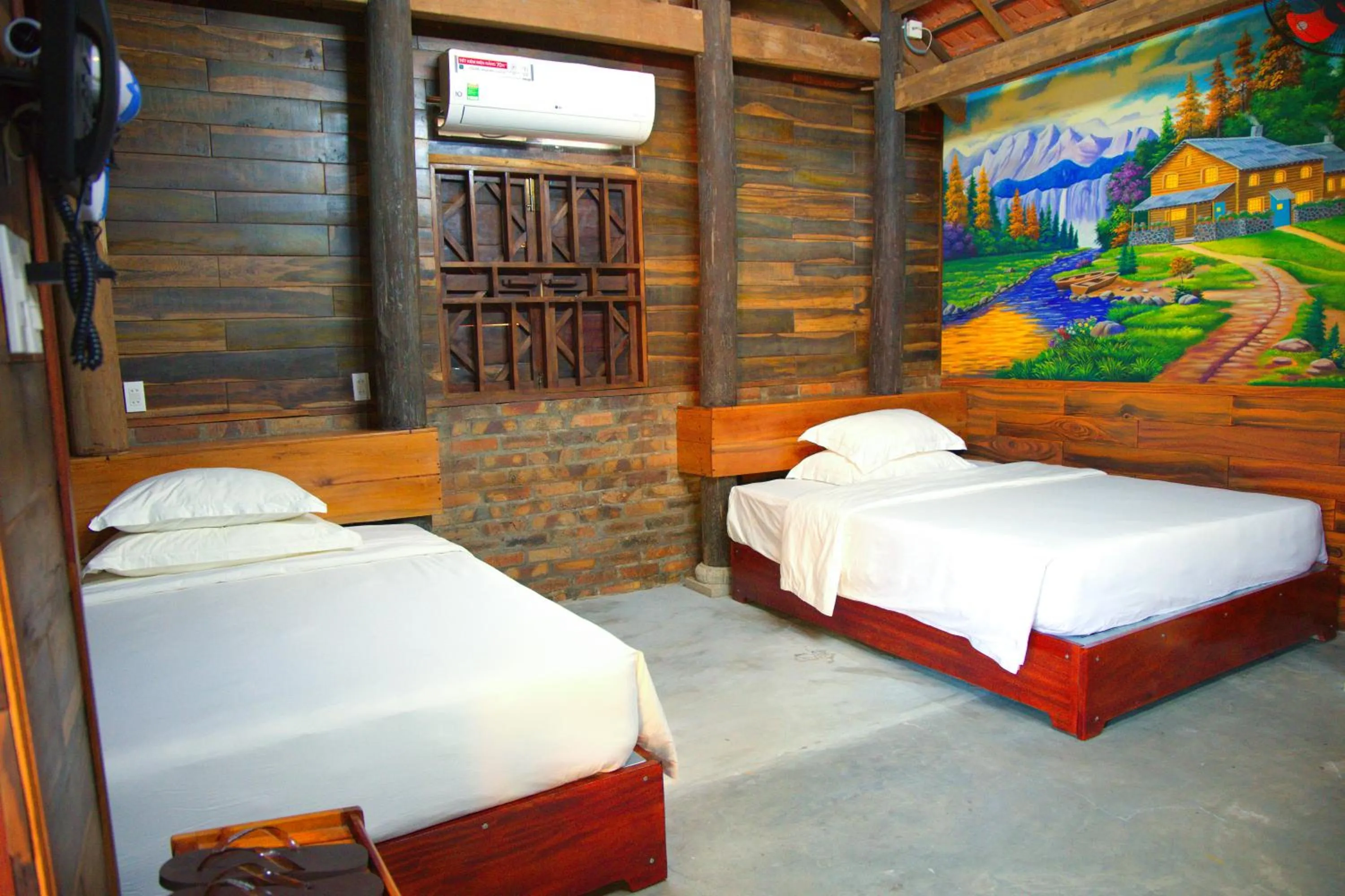 Bed in Cantho Eco Resort