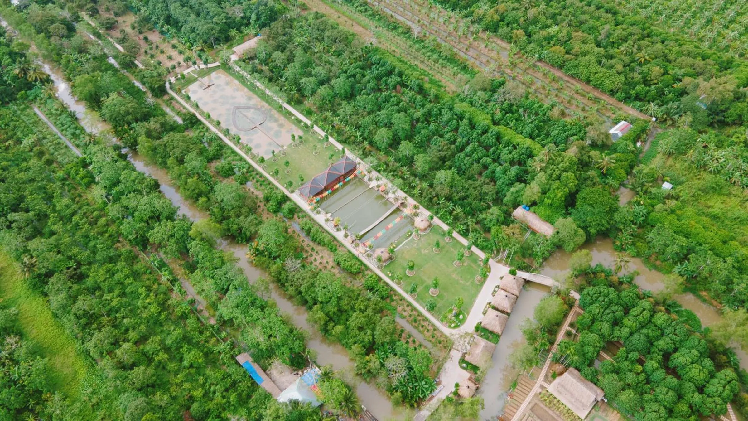 Bird's eye view in Cantho Eco Resort